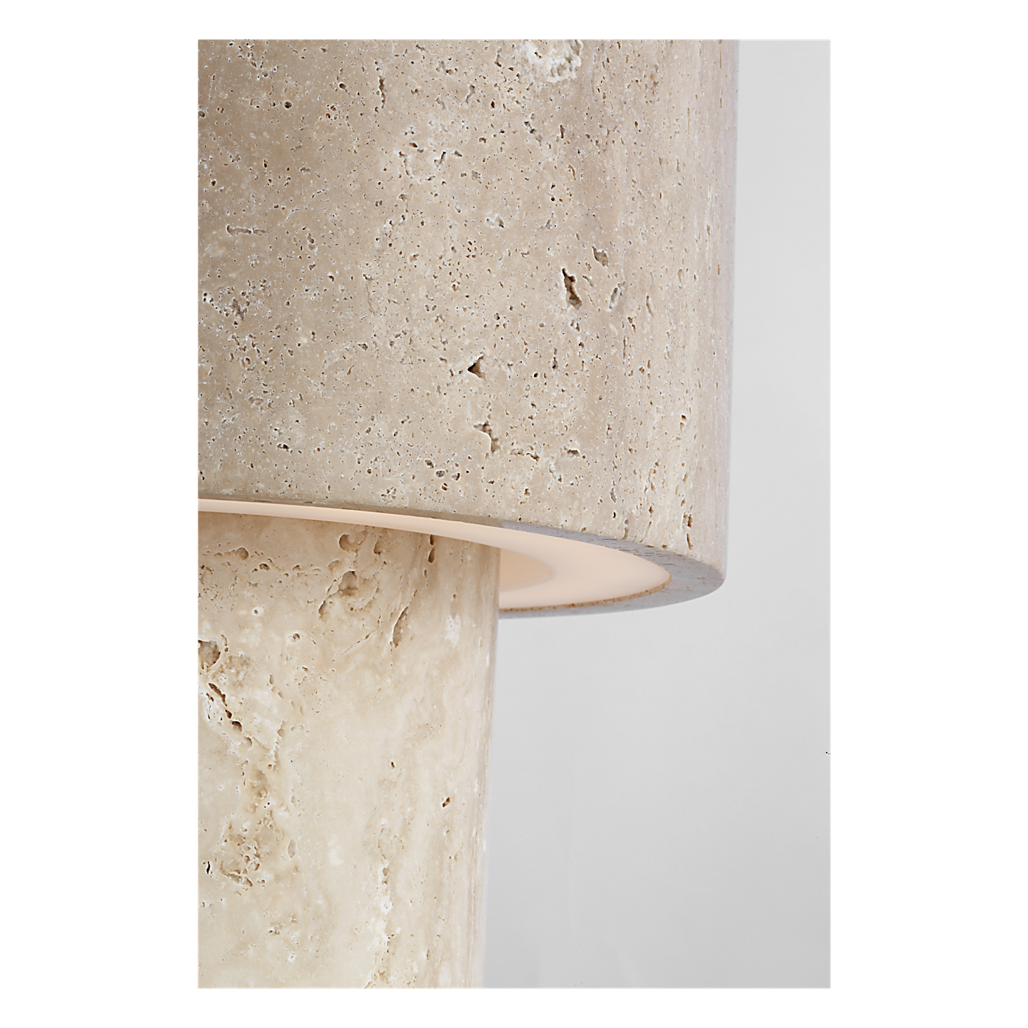 Kennett Small Travertine Table Lamp