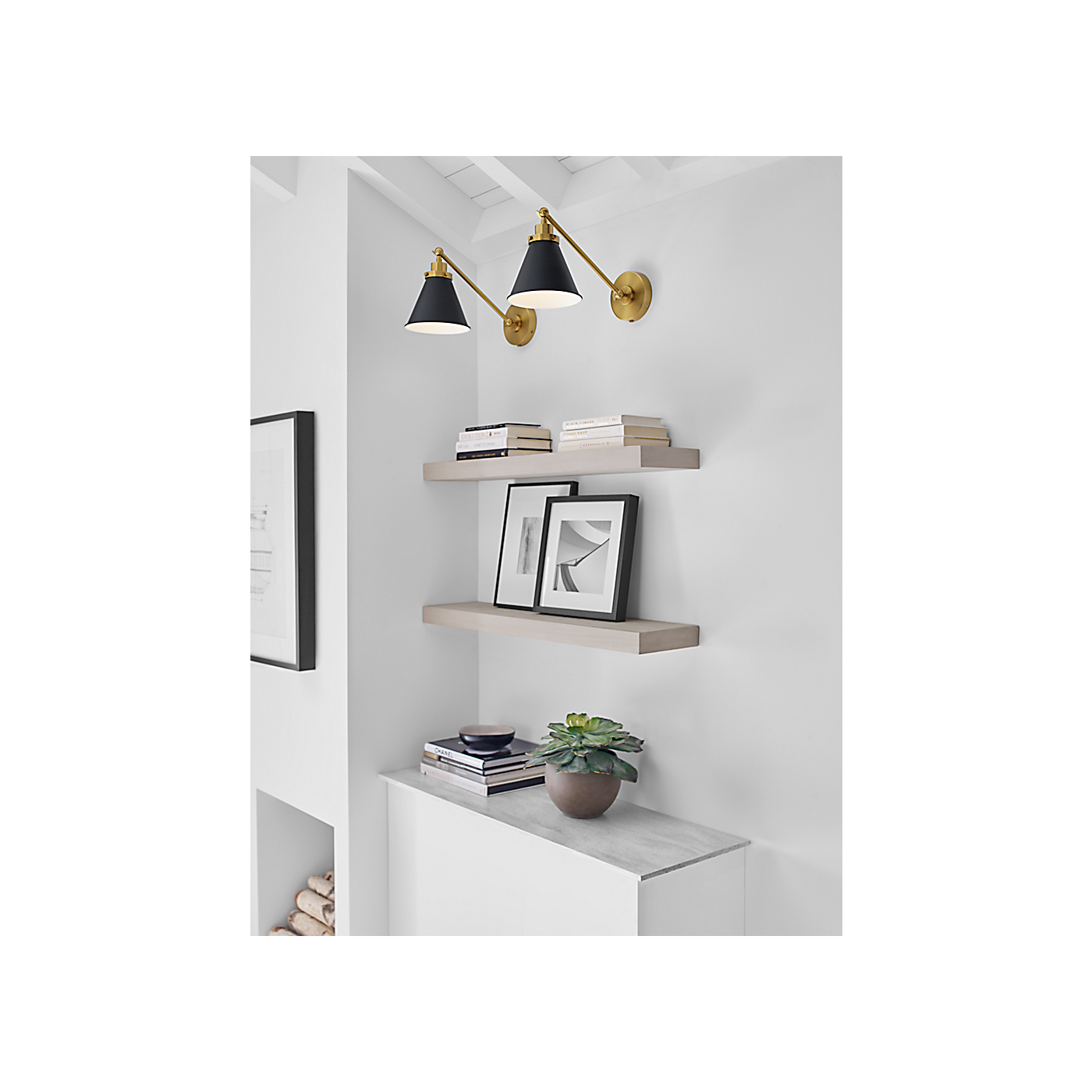 Visual Comfort Wellfleet One-Arm Cone Sconce