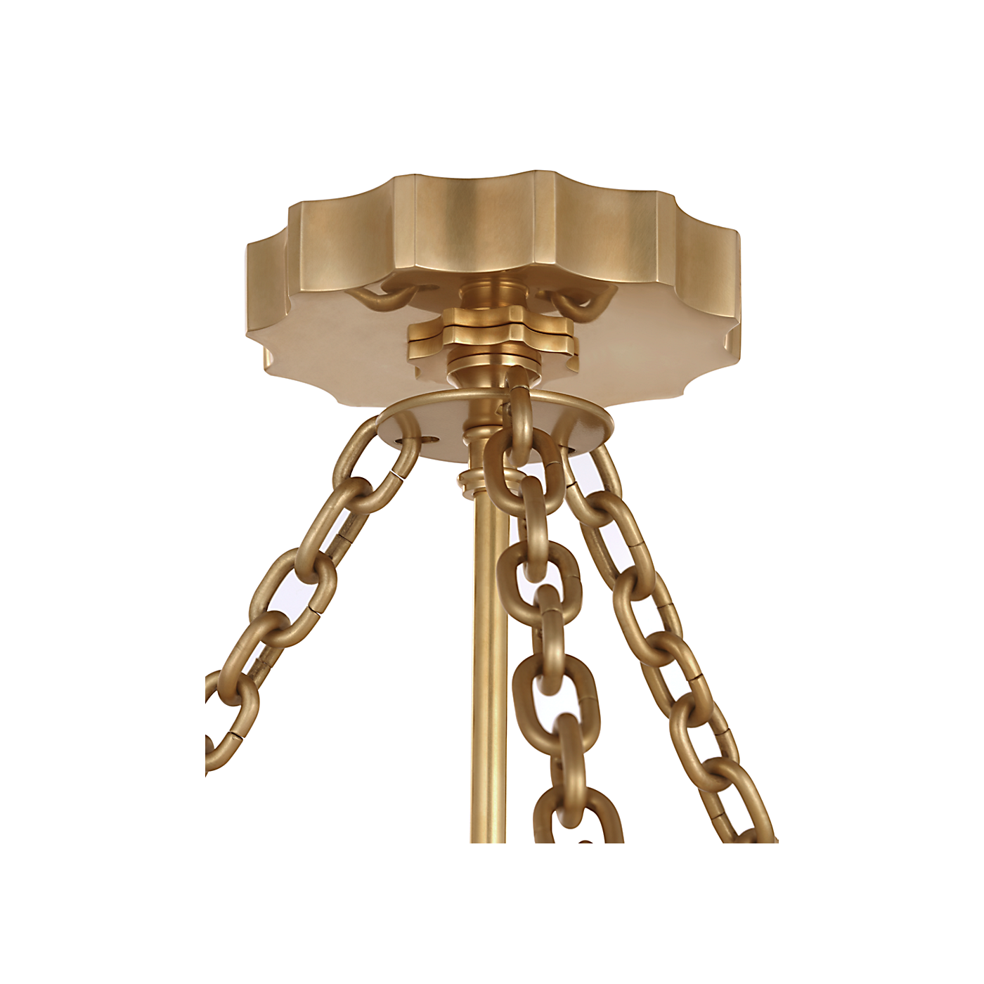 Visual Comfort Fluted Band 16" Semi-Flush Mount