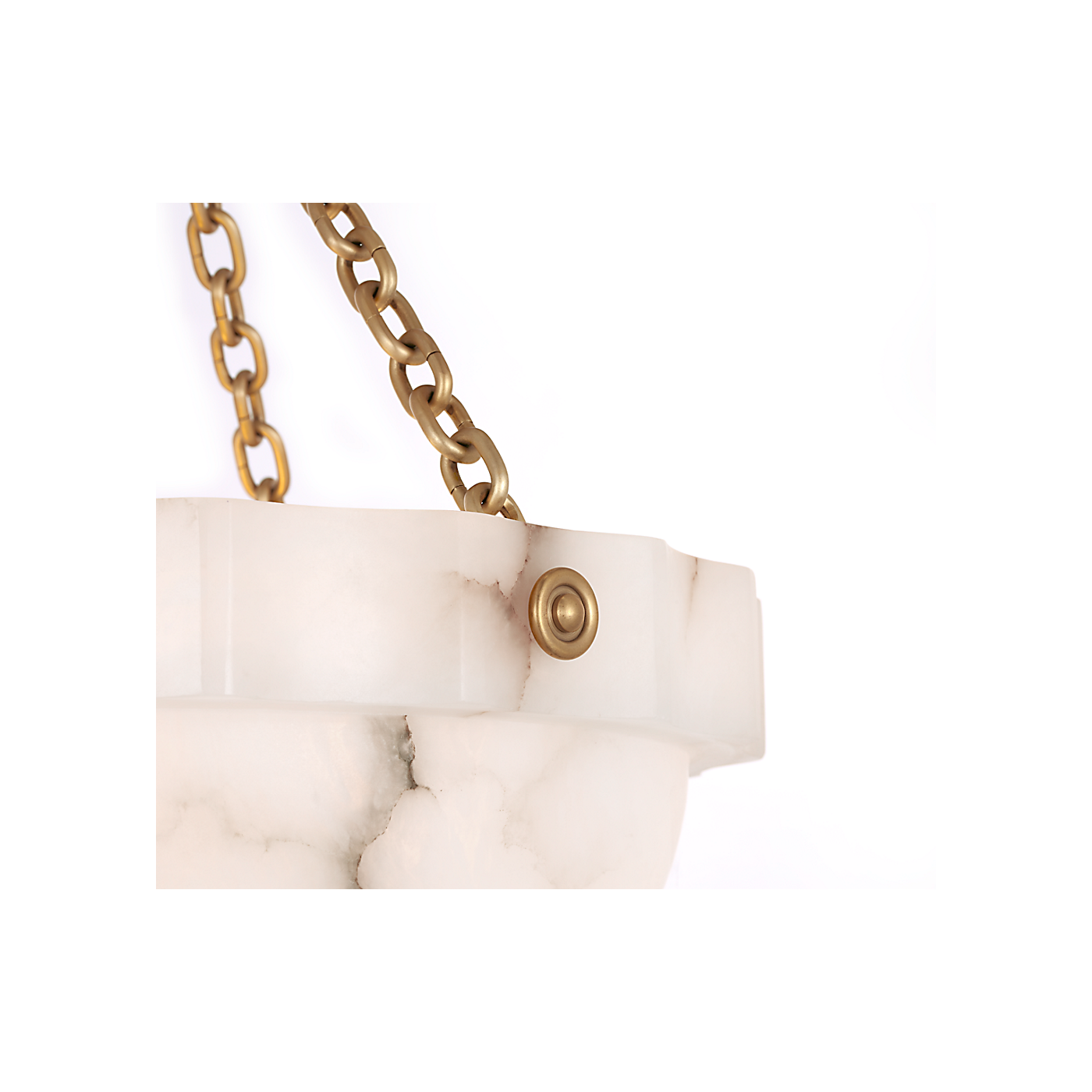 Visual Comfort Fluted Band 16" Semi-Flush Mount