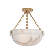 Visual Comfort Fluted Band 16" Semi-Flush Mount
