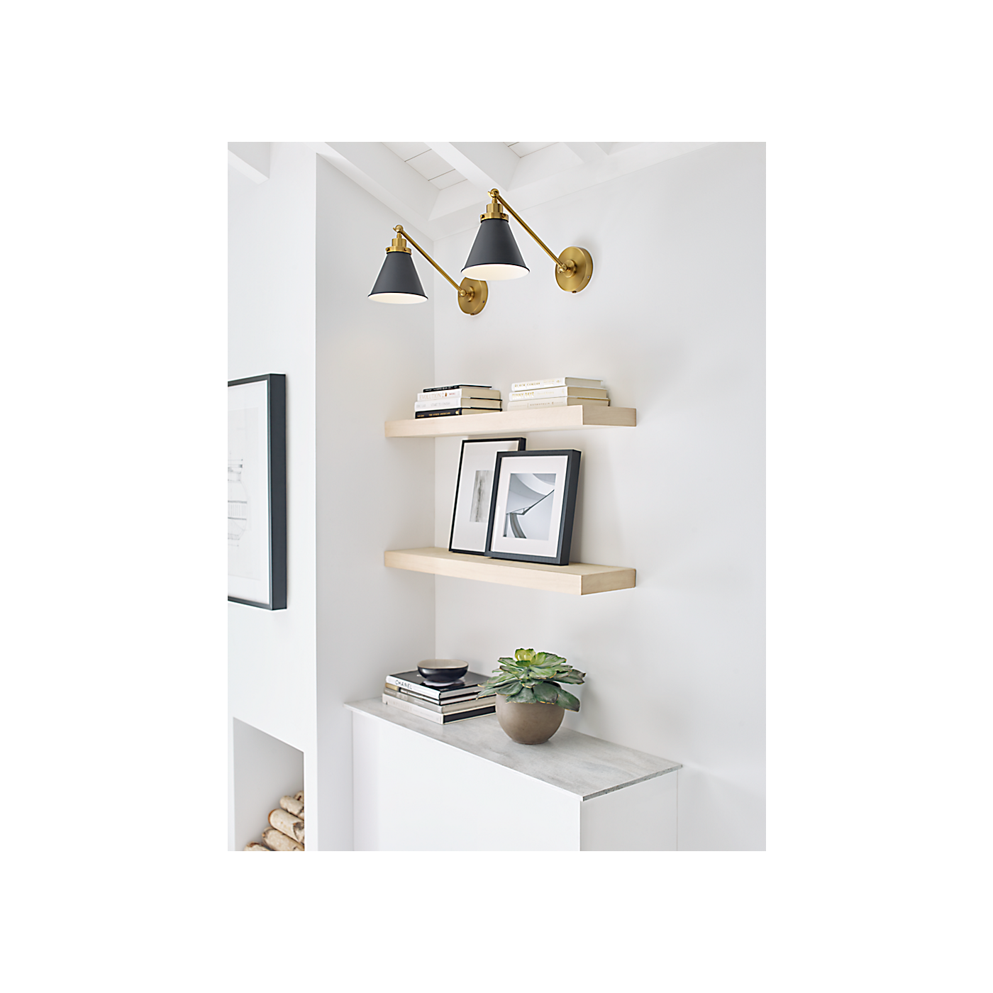 Visual Comfort Wellfleet One-Arm Cone Sconce