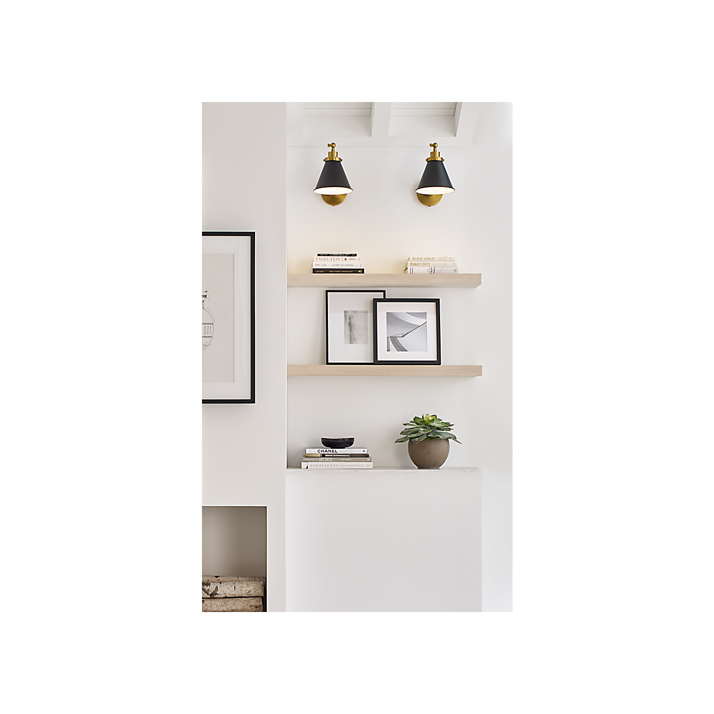 Visual Comfort Wellfleet One-Arm Cone Sconce