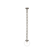 Visual Comfort Bellamy 1 Light Statement Chain 8" Globe Chandelier