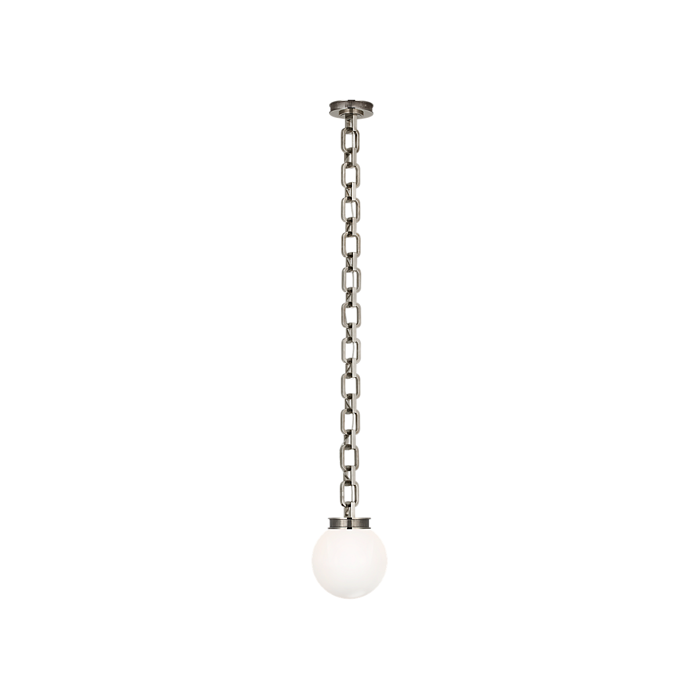 Visual Comfort Bellamy 1 Light Statement Chain 8" Globe Chandelier