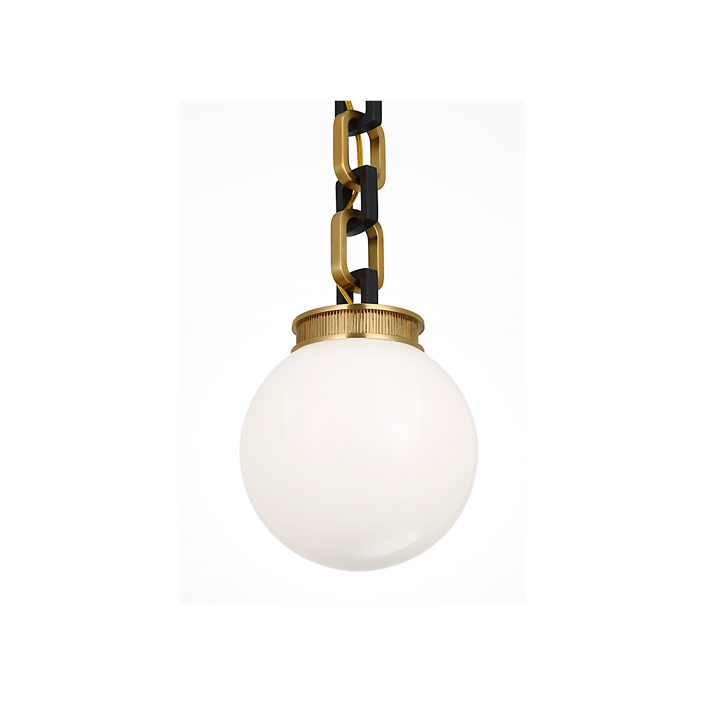 Visual Comfort Bellamy 1 Light Statement Chain 8" Globe Chandelier