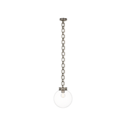 Visual Comfort Bellamy 1 Light Statement Chain 12" Globe Chandelier