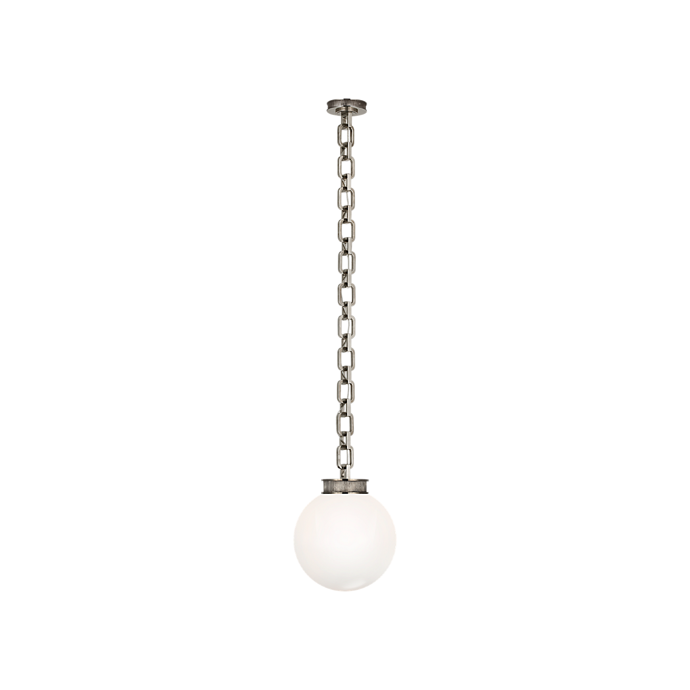 Visual Comfort Bellamy 1 Light Statement Chain 12" Globe Chandelier