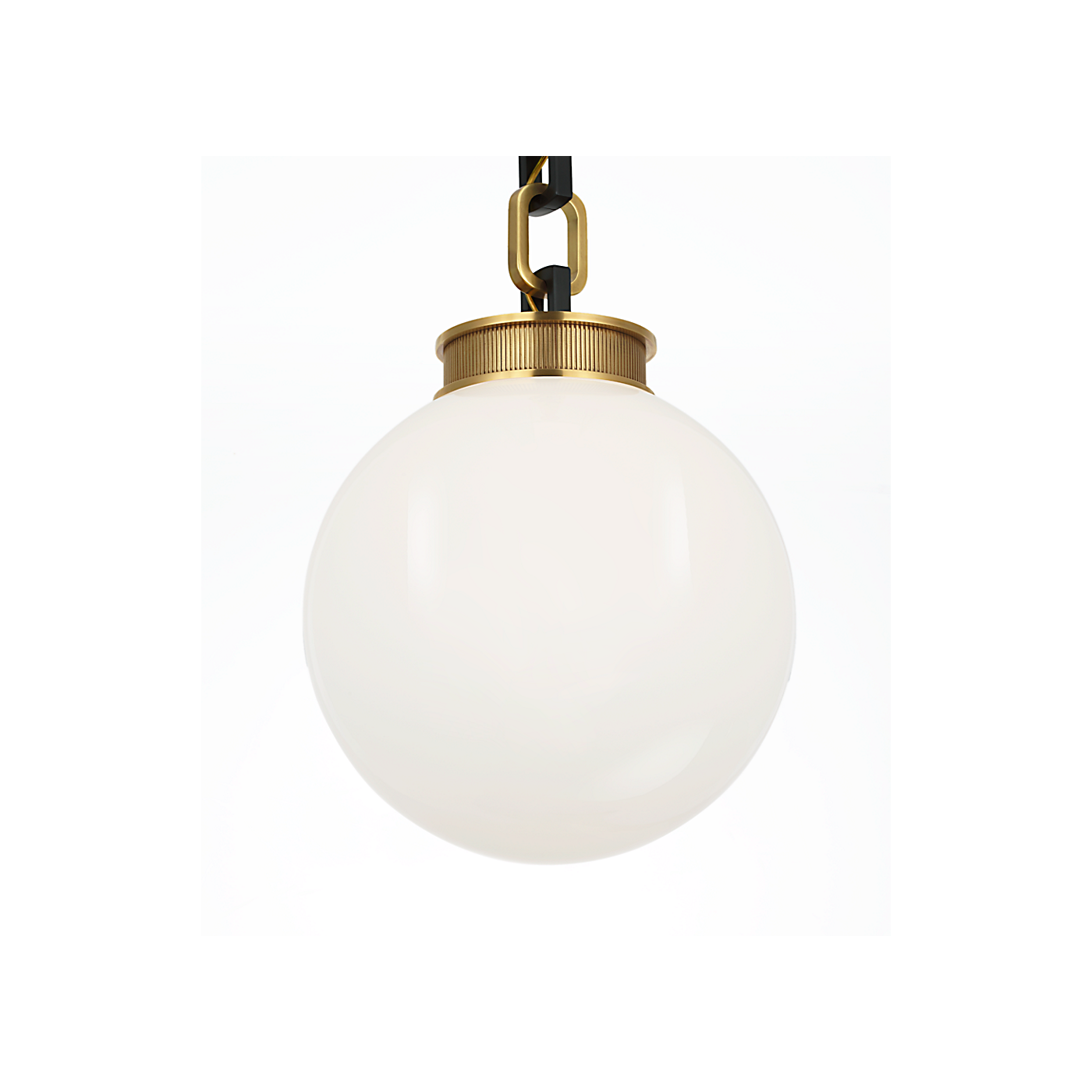 Visual Comfort Bellamy 1 Light Statement Chain 12" Globe Chandelier