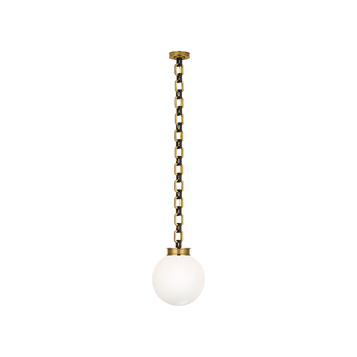 Visual Comfort Bellamy 1 Light Statement Chain 12" Globe Chandelier