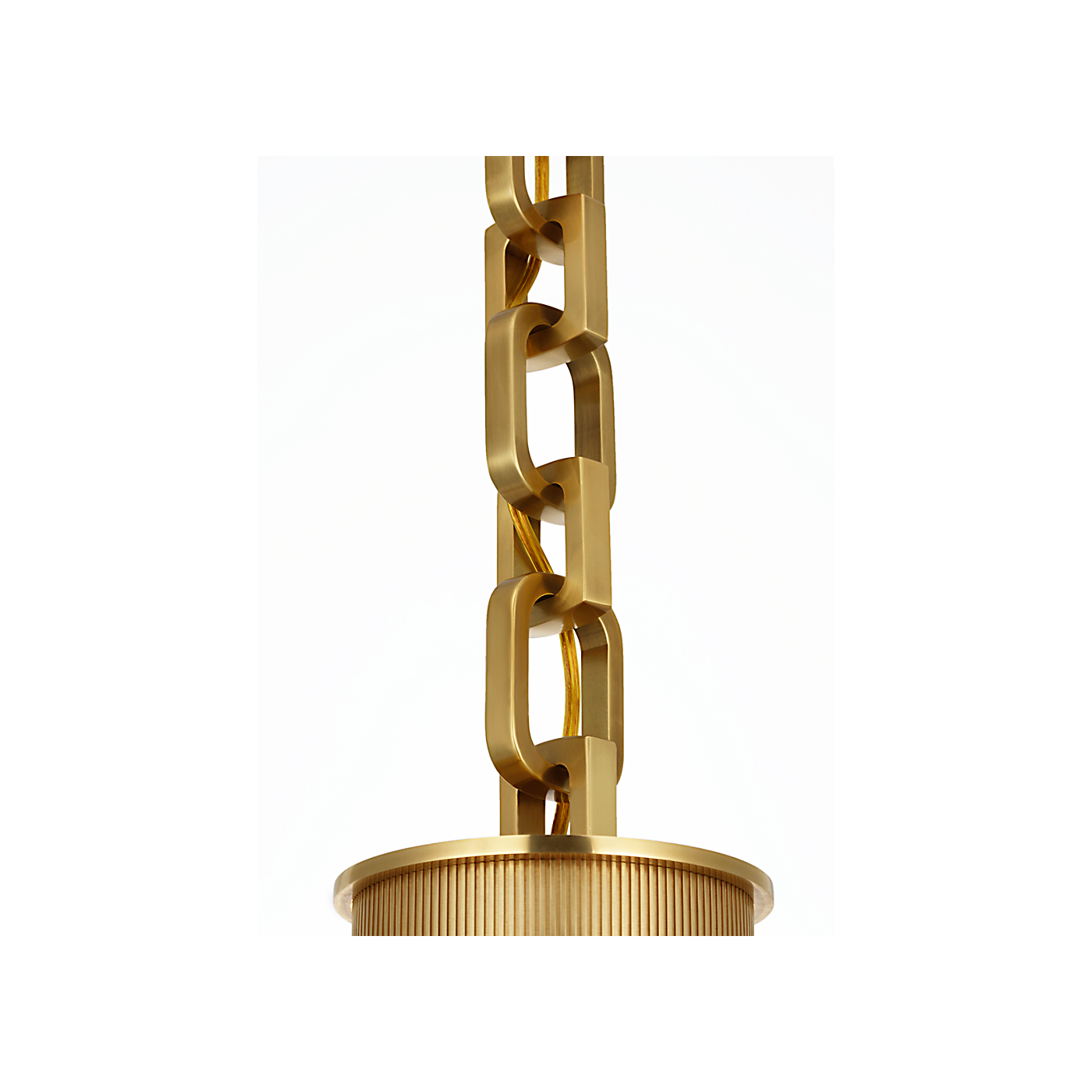 Visual Comfort Bellamy 1 Light Statement Chain 12" Globe Chandelier