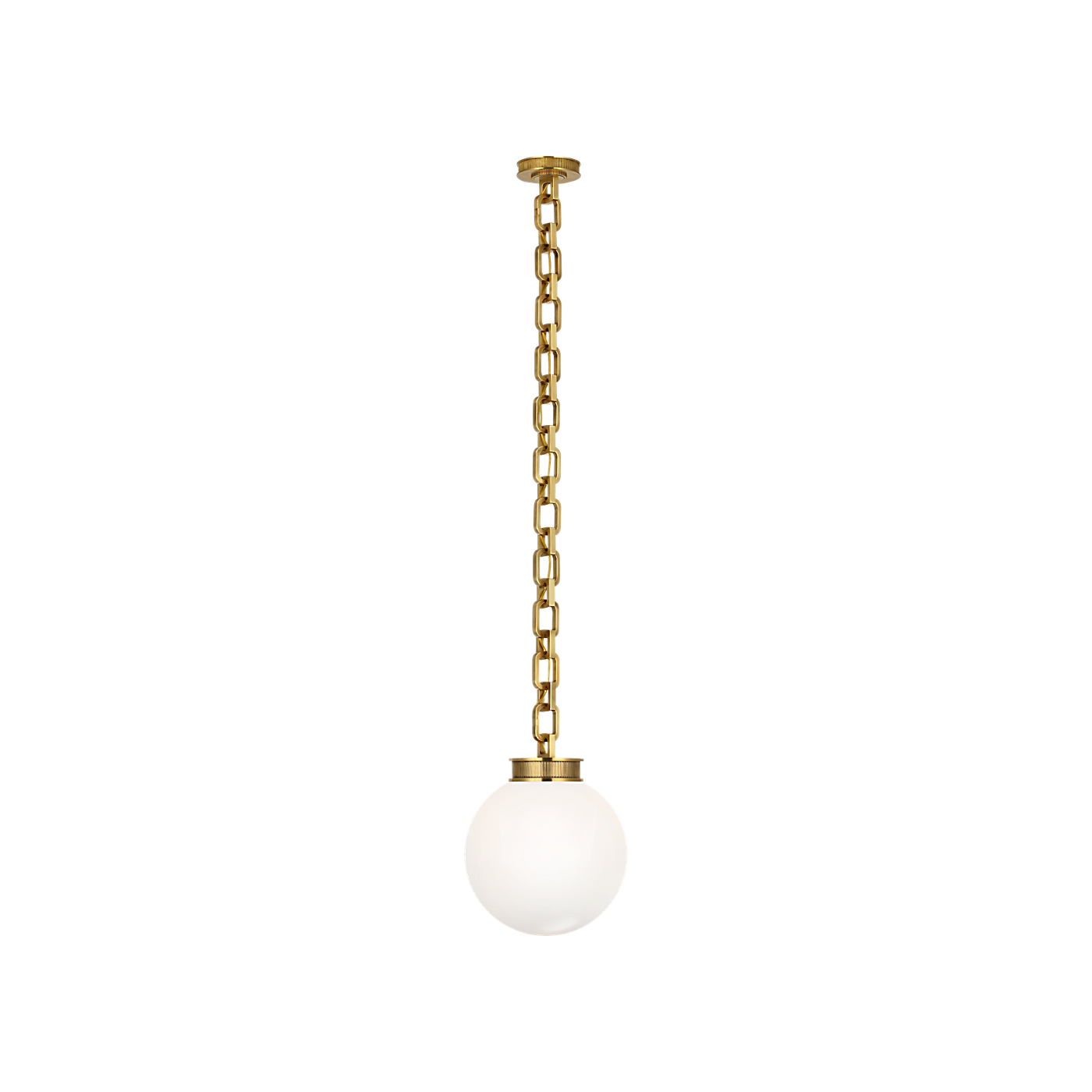 Visual Comfort Bellamy 1 Light Statement Chain 12" Globe Chandelier