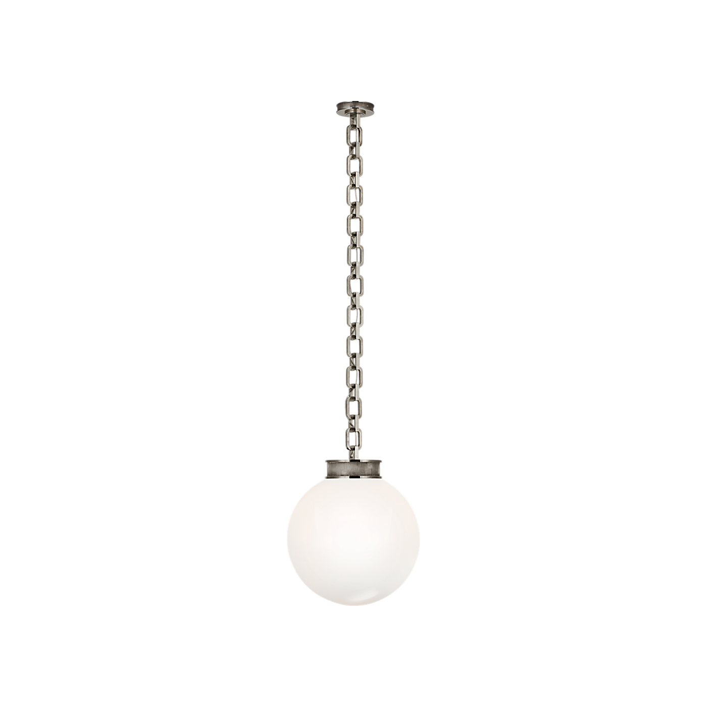 Visual Comfort Bellamy 1 Light Statement Chain 16" Globe Chandelier
