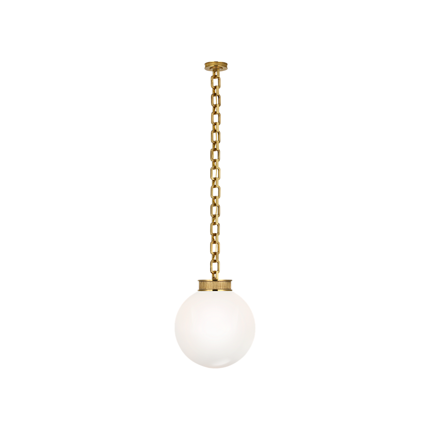 Visual Comfort Bellamy 1 Light Statement Chain 16" Globe Chandelier