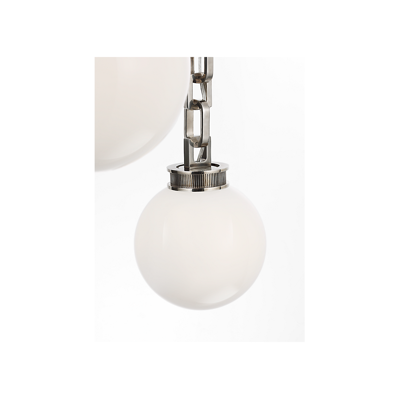 Visual Comfort Bellamy 2 Light Statement Chain 8" Globe Chandelier