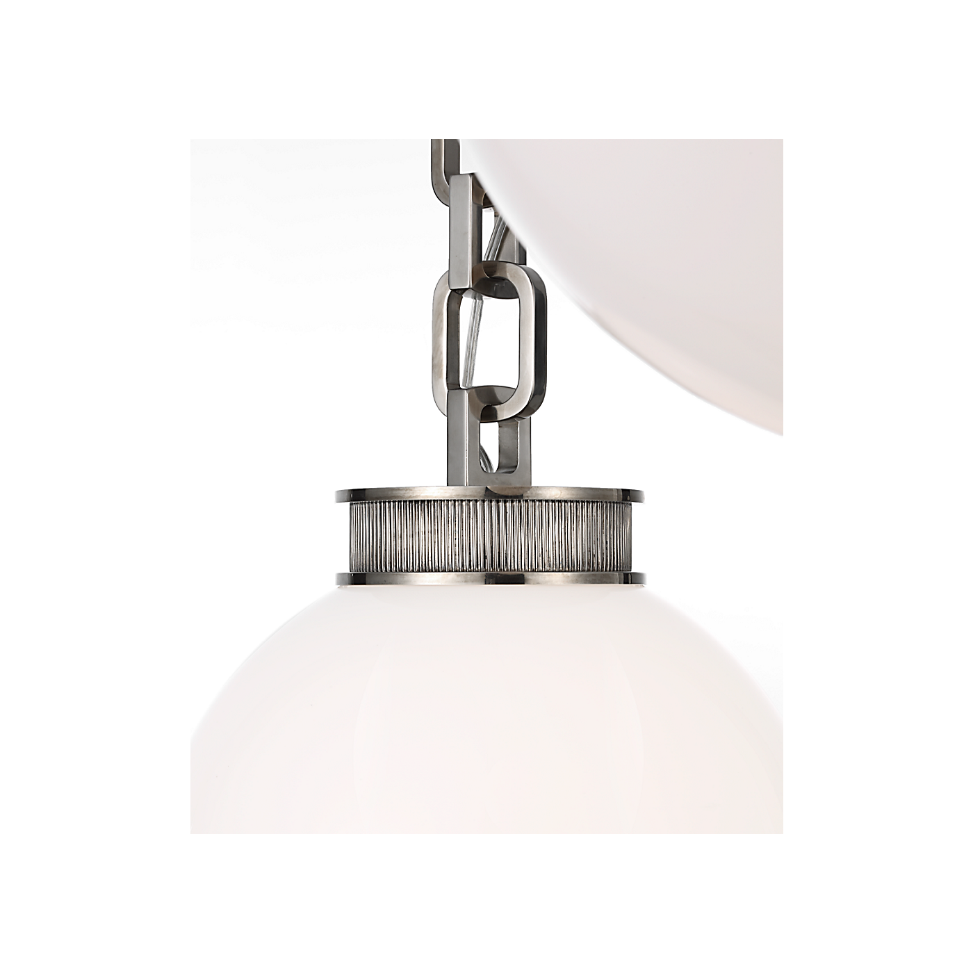 Visual Comfort Bellamy 2 Light Statement Chain 12" Globe Chandelier