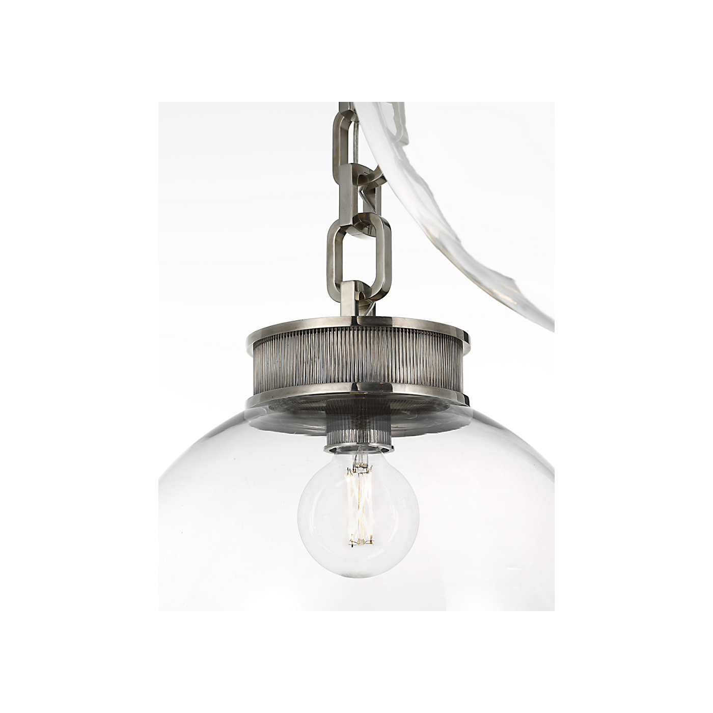 Visual Comfort Bellamy 2 Light Statement Chain 16" Globe Chandelier