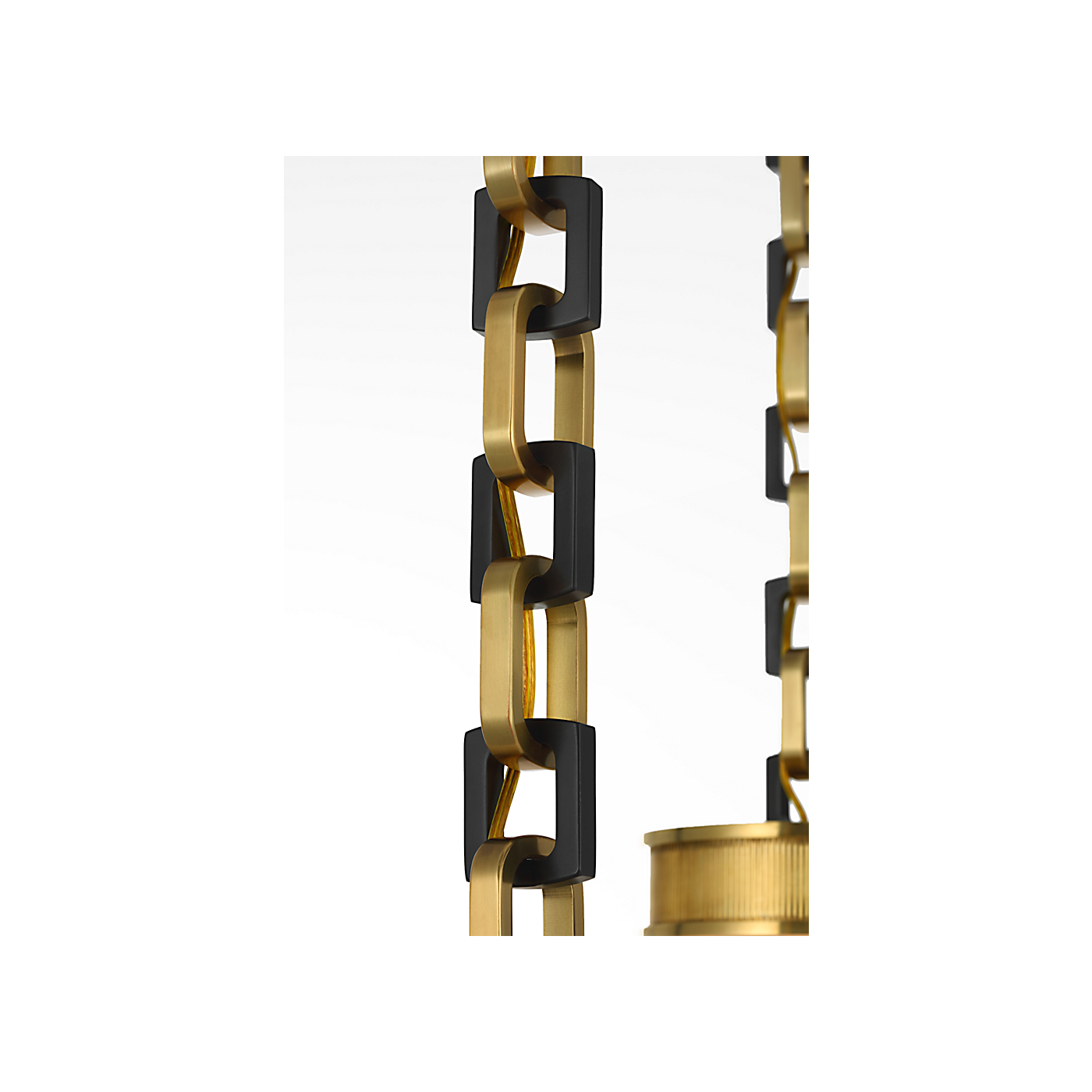 Visual Comfort Bellamy 2 Light Statement Chain 16" Globe Chandelier