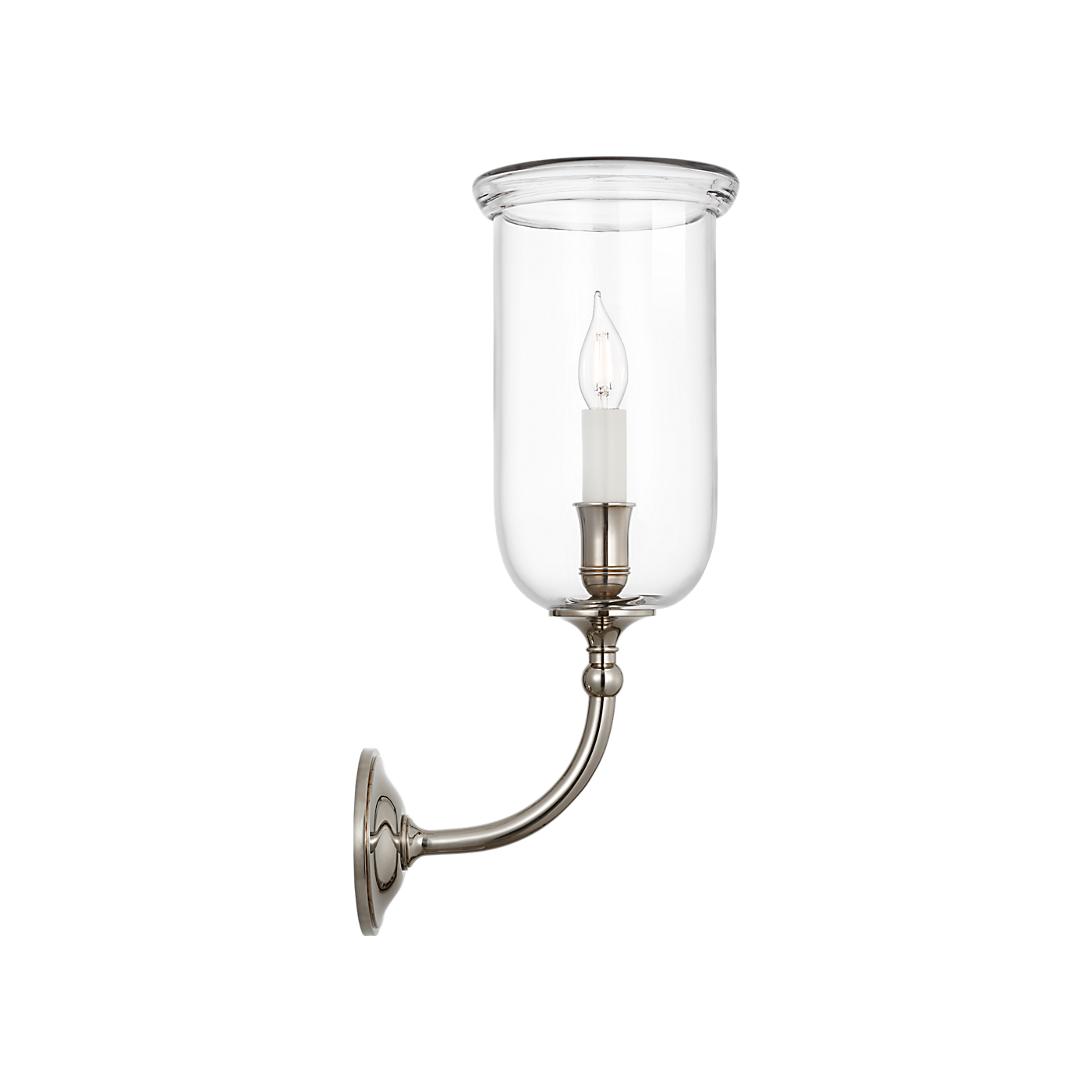 Visual Comfort Embers 20" Single Hurricane Sconce