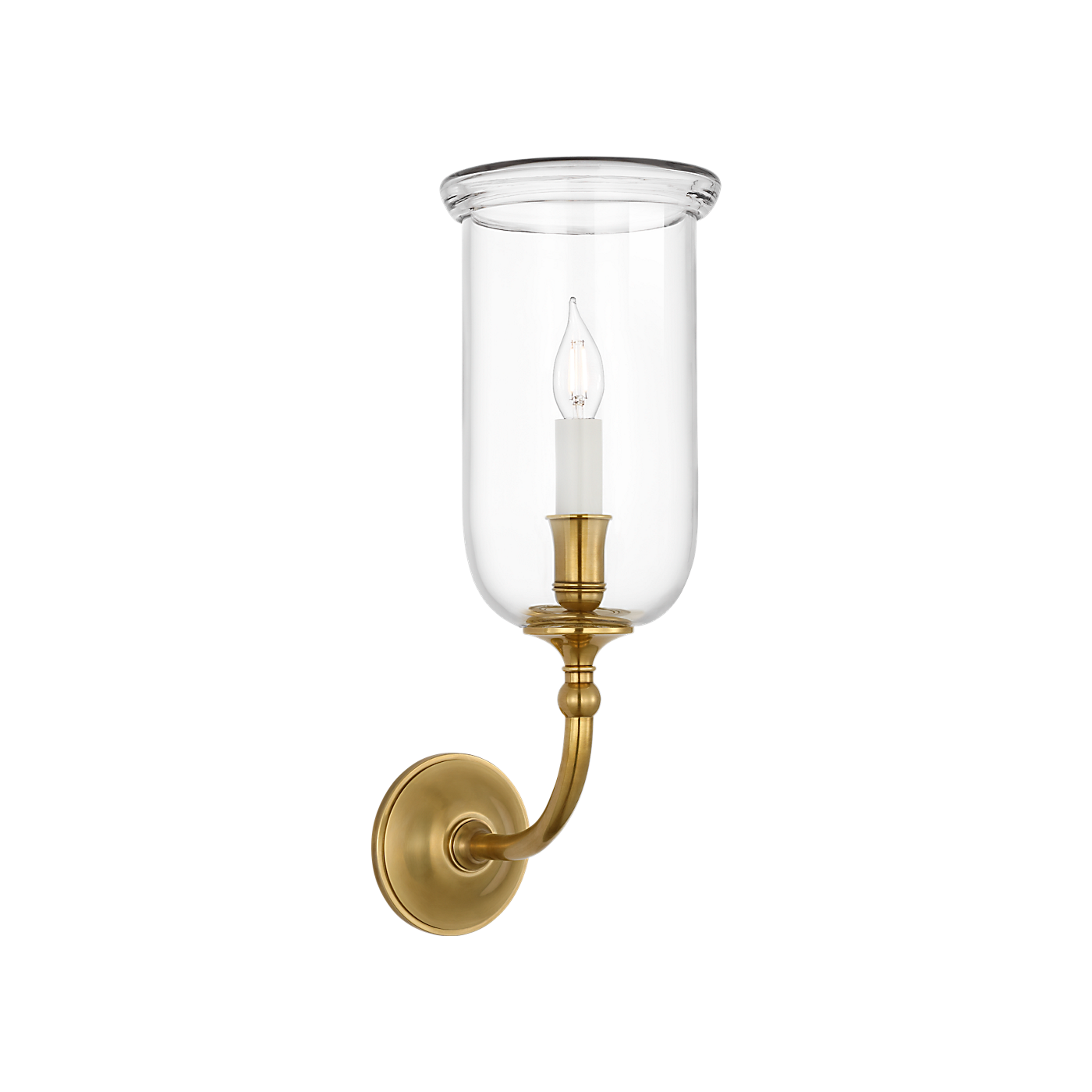 Visual Comfort Embers 20" Single Hurricane Sconce