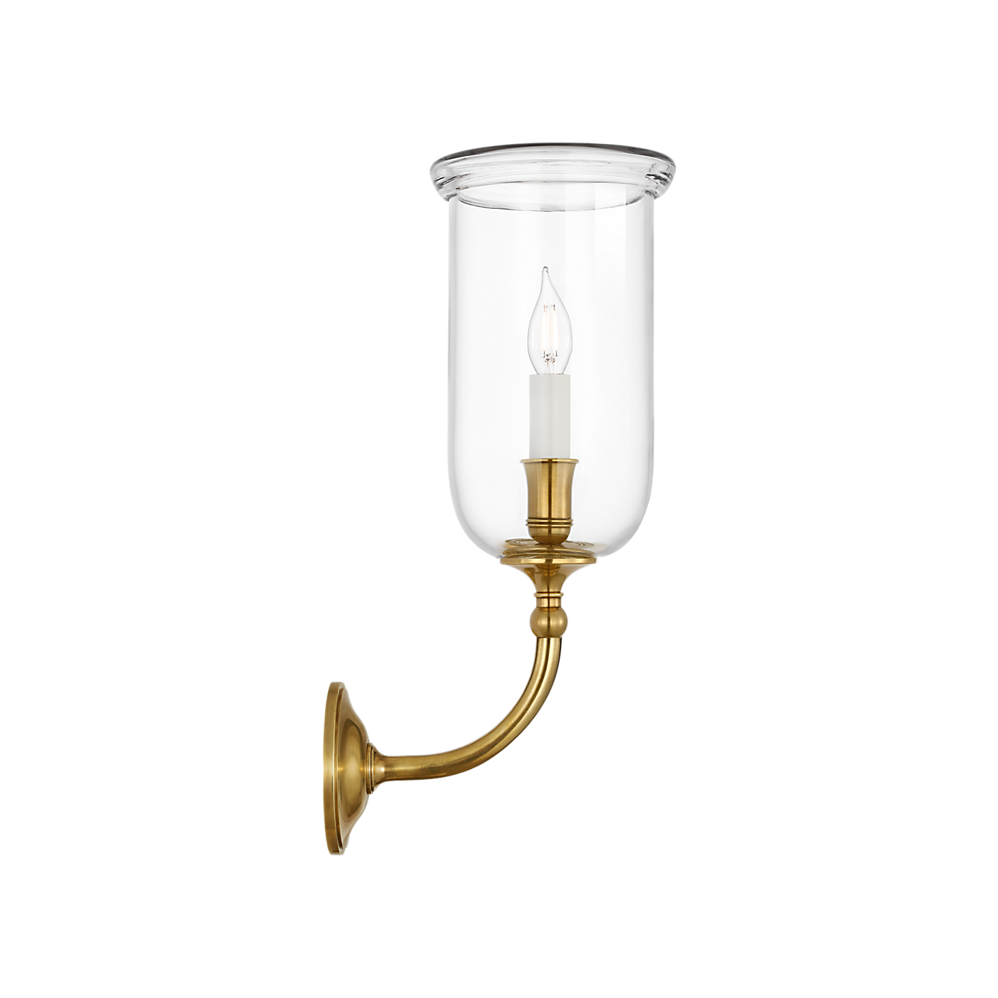Visual Comfort Embers 20" Single Hurricane Sconce