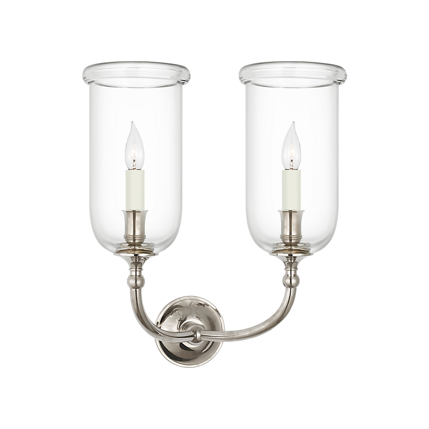 Visual Comfort Embers 20" Double Hurricane Sconce
