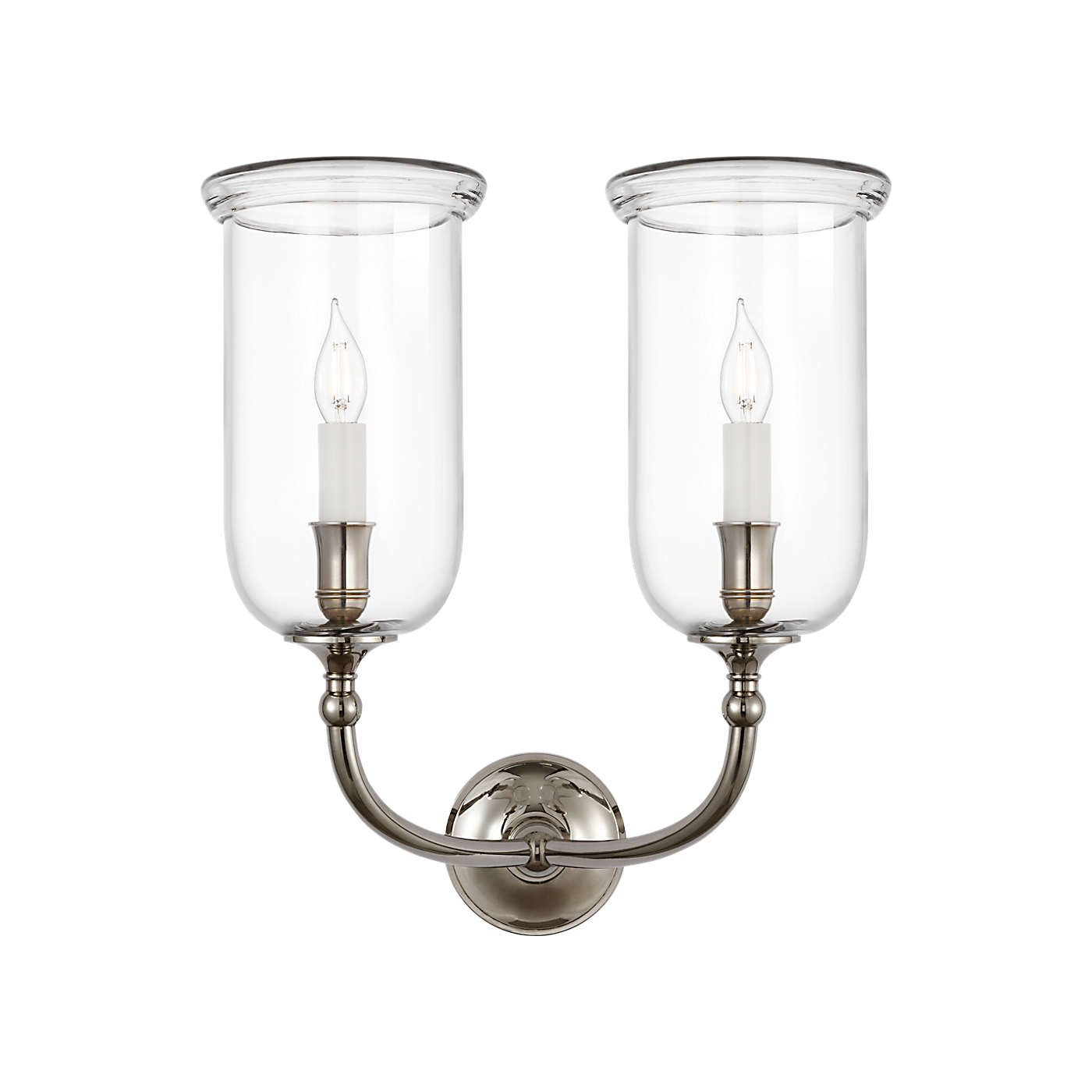 Visual Comfort Embers 20" Double Hurricane Sconce