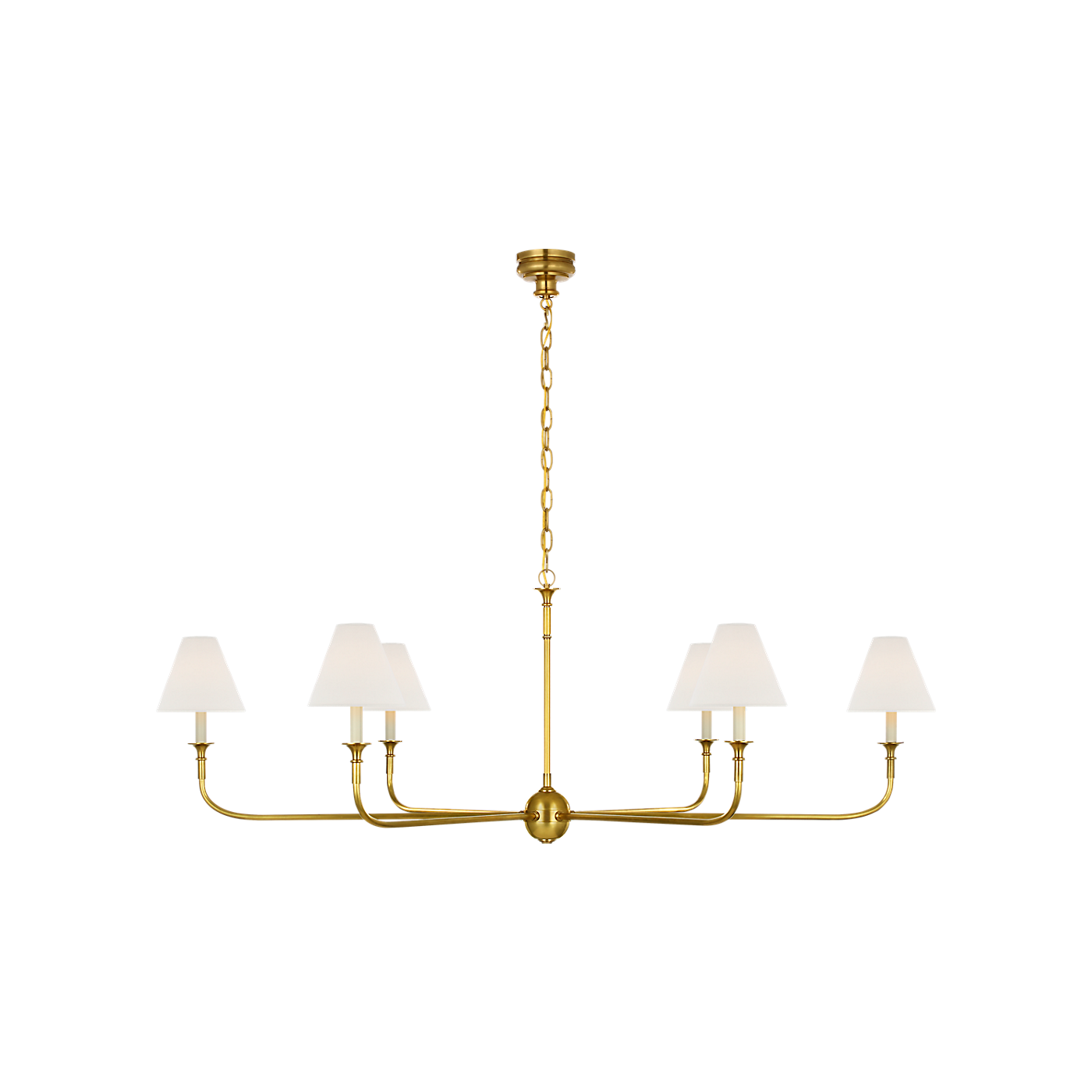 Visual Comfort Piaf Grande Chain Hung Chandelier