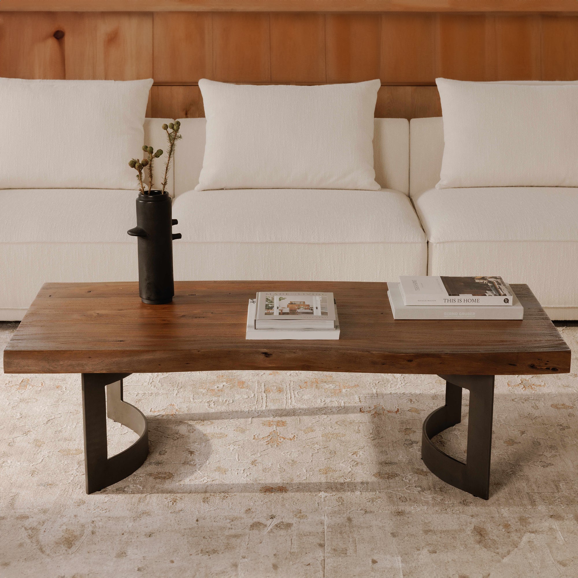 Moes Bent Coffee Table Brown VE-1003-03-0