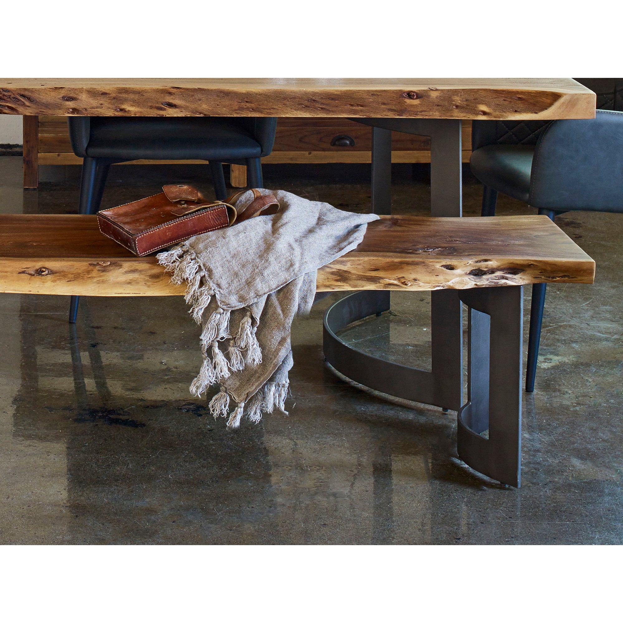 Moes Bent Bench Large Brown VE-1029-03-0