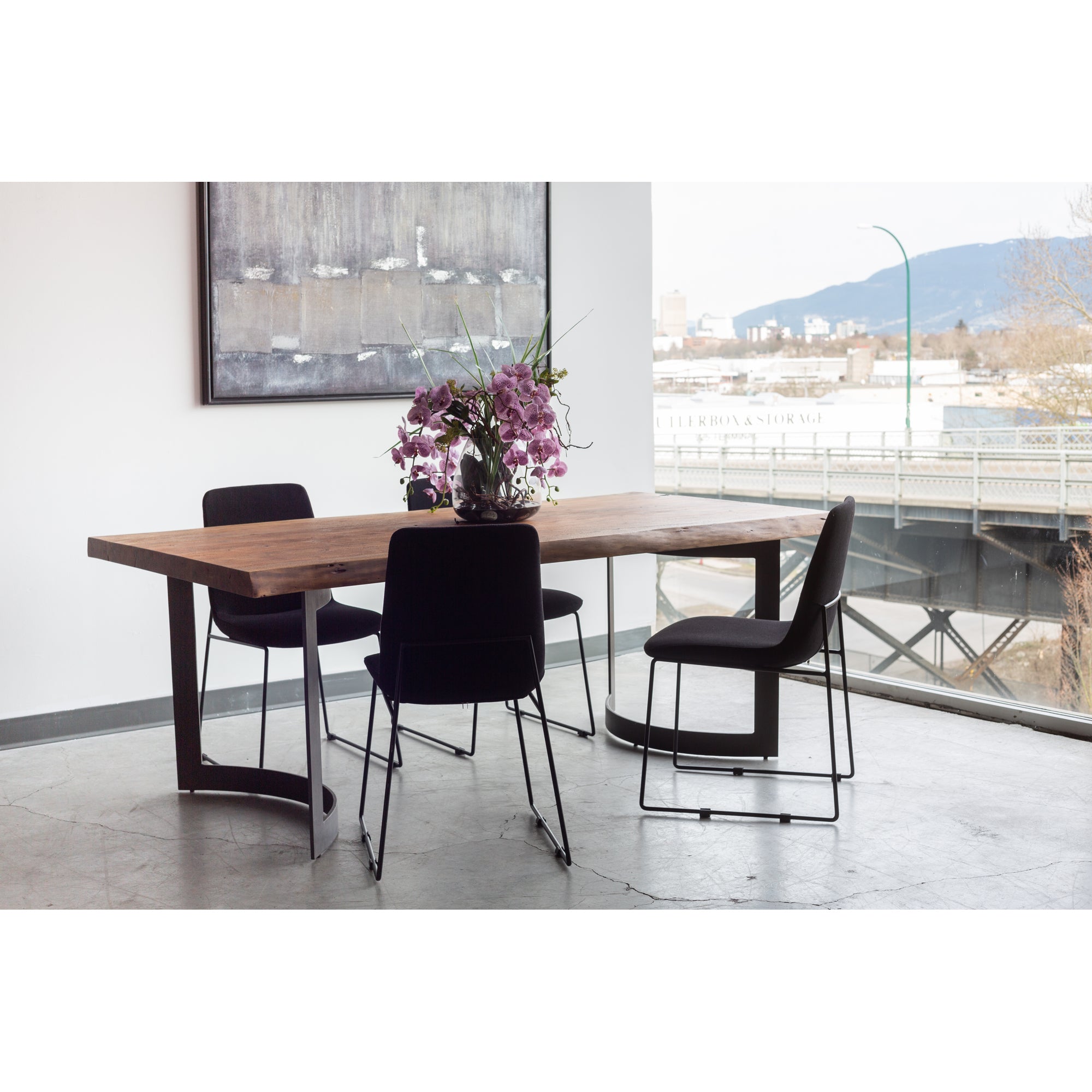 Moes Bent Dining Table Extra Small Brown VE-1036-03-0