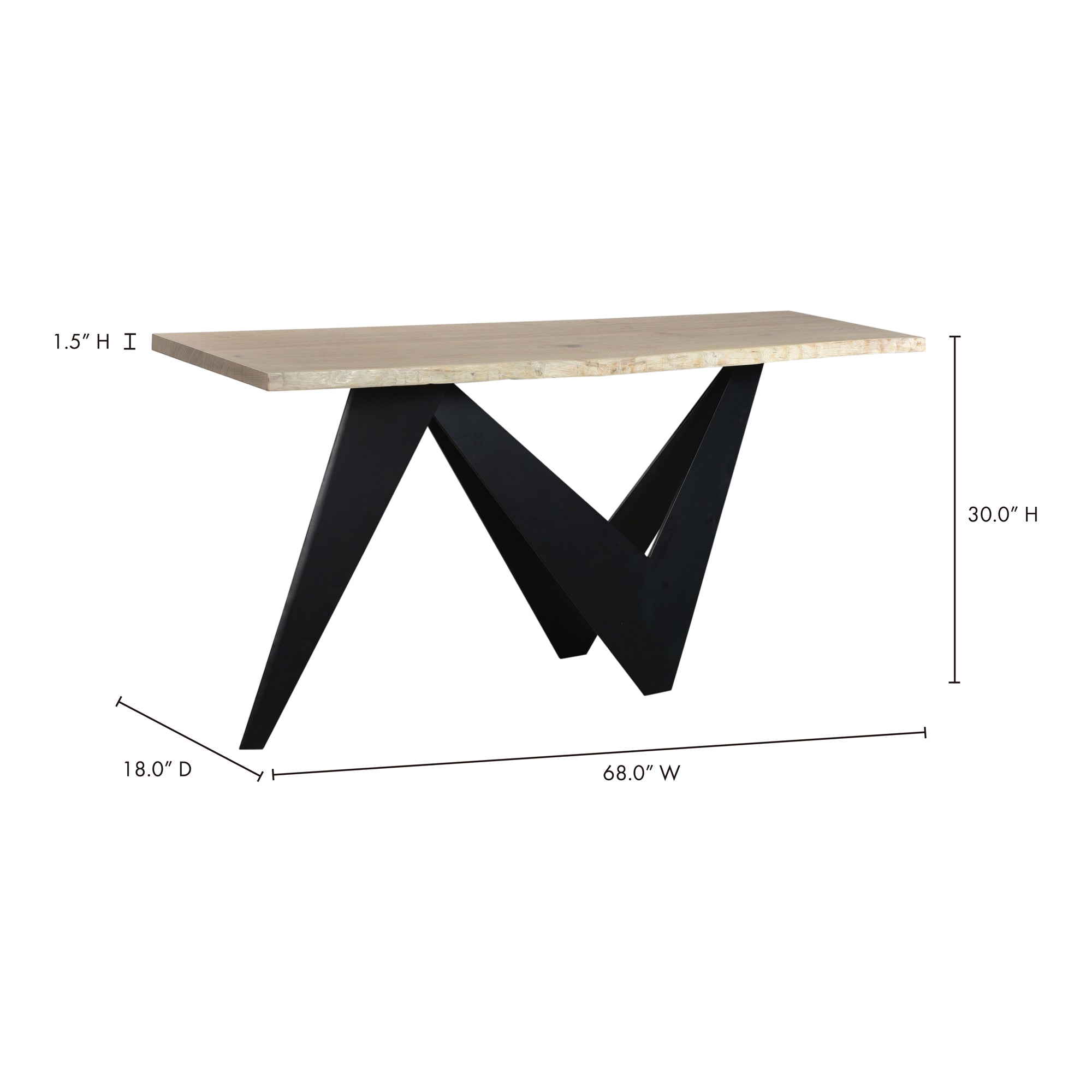 Moes Bird Console Table Natural VE-1069-24-0