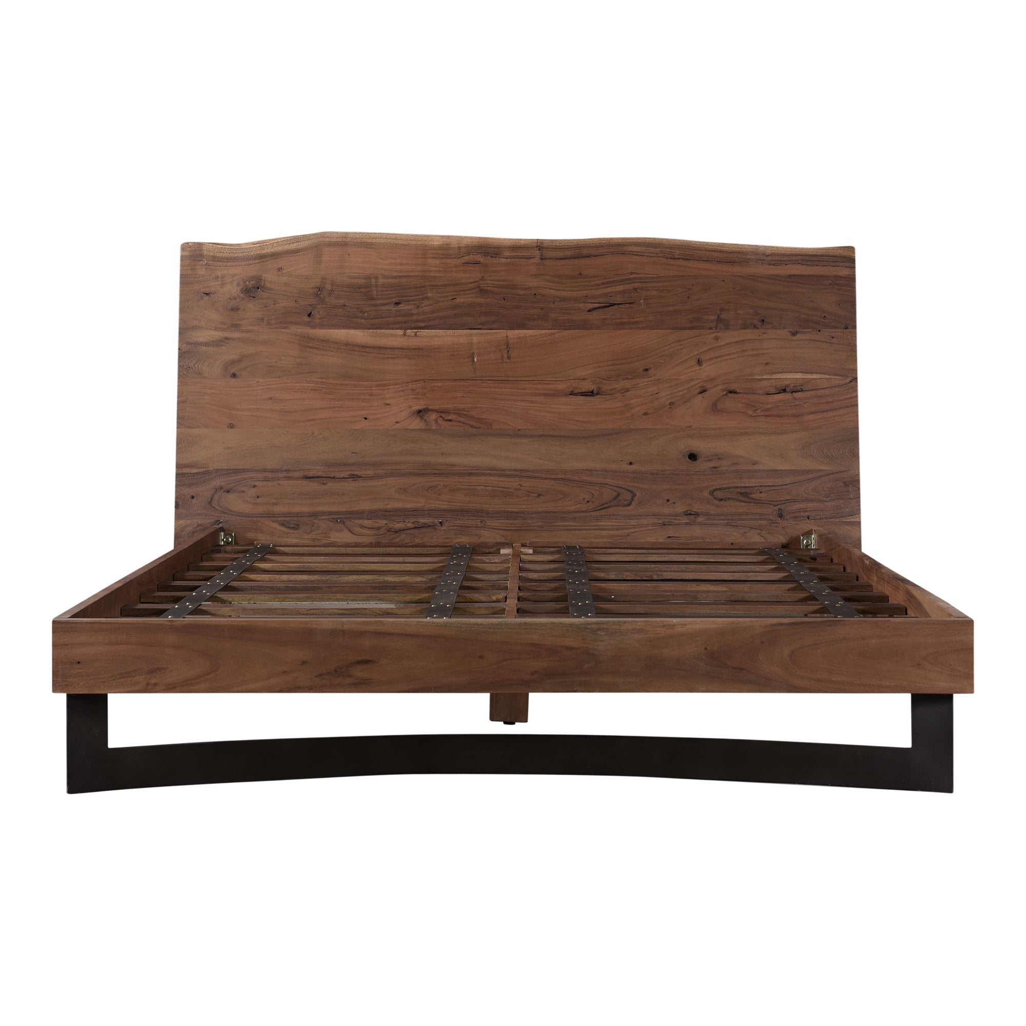 Moes Bent Queen Size Bed Brown VE-1087-03-0