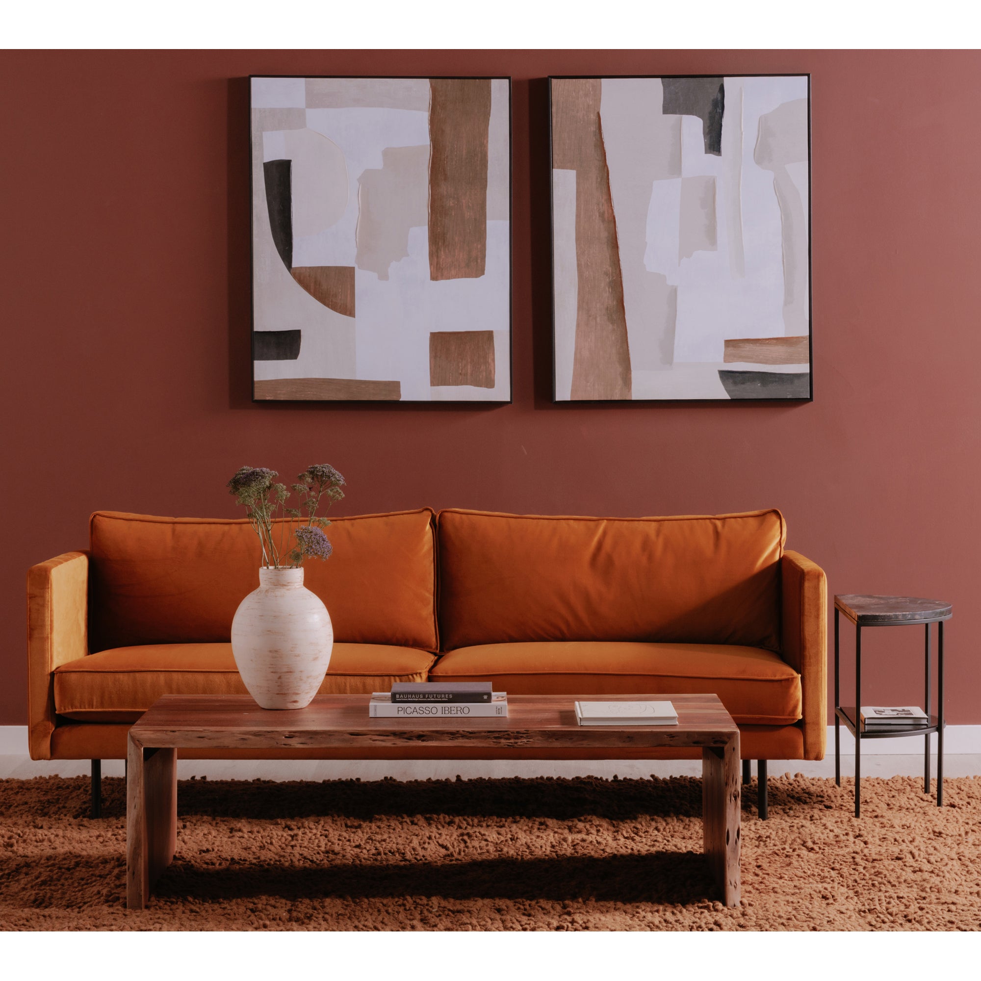 Moes Tyrell Coffee Table Natural Brown VE-1094-03