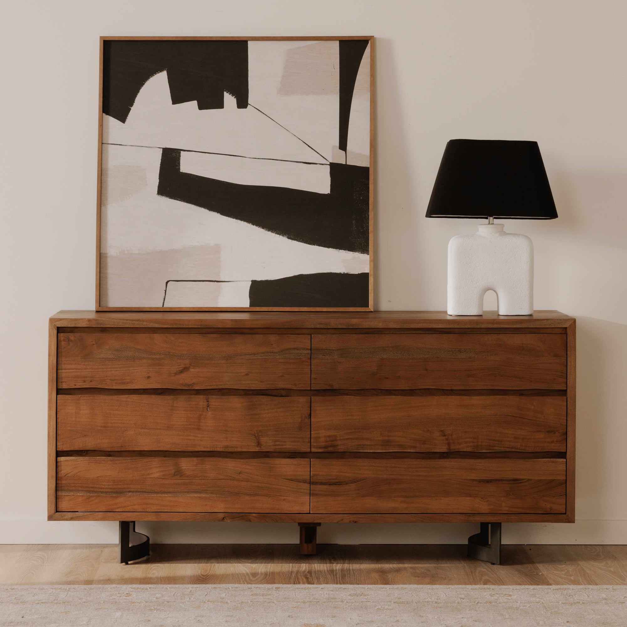 Moes Bent Dresser Brown VE-1097-03-0