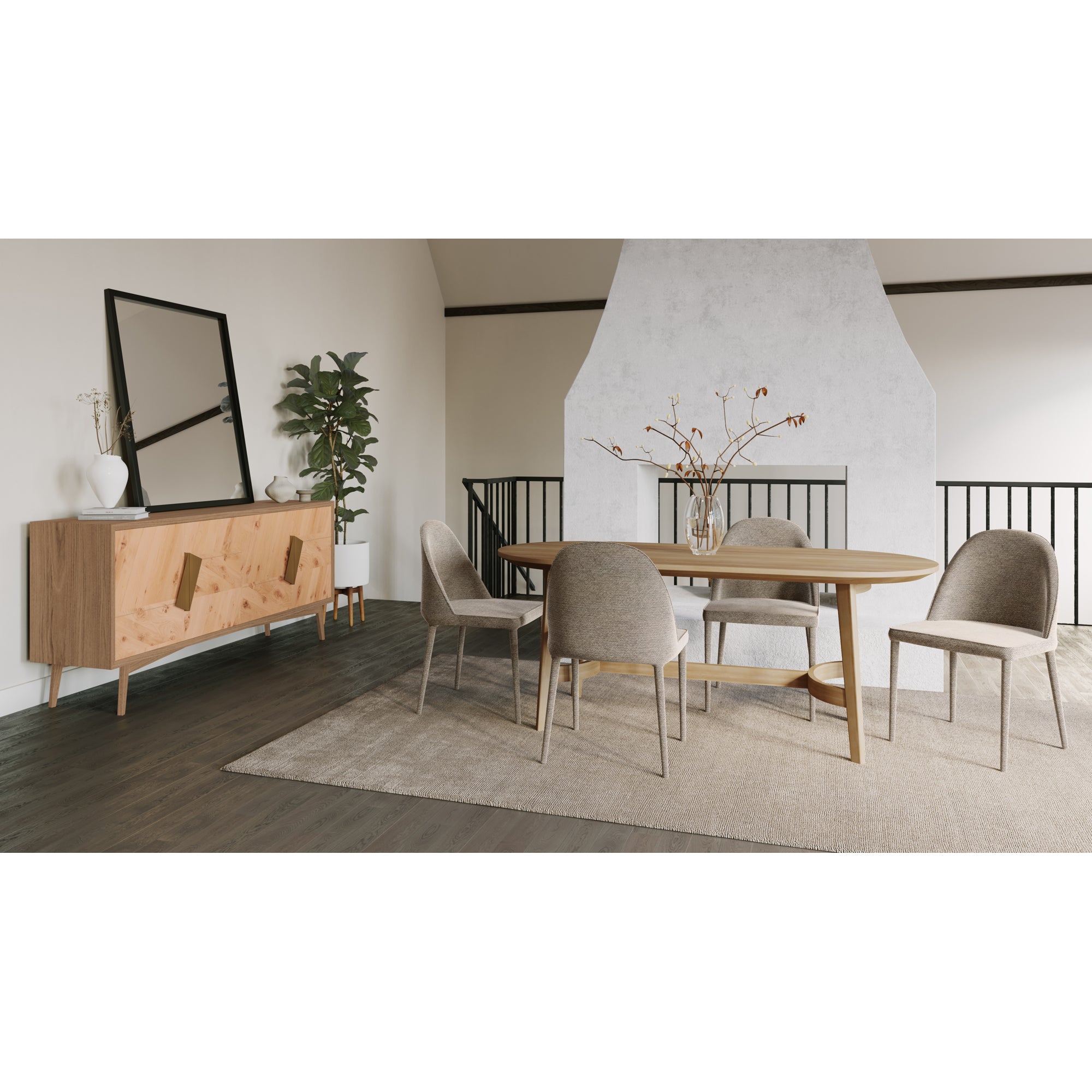 Moes Trie Small Dining Table Natural VE-1099-24-0
