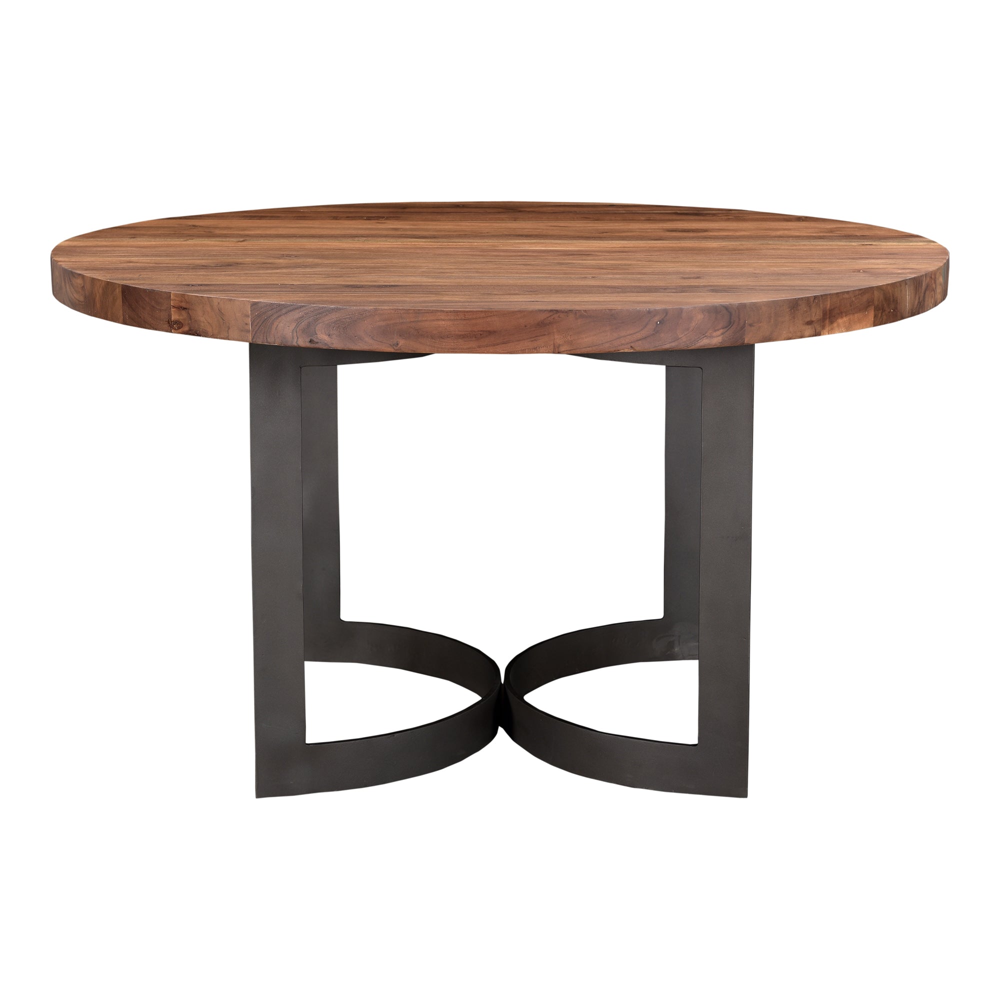 Moes Bent Round Dining Table 54In Brown VE-1106-03-0