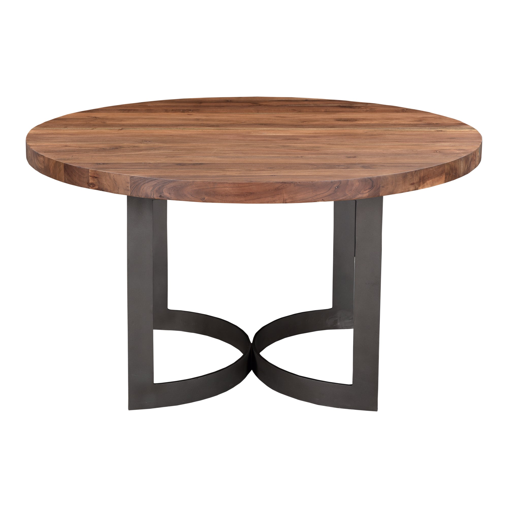 Moes Bent Round Dining Table 54In Brown VE-1106-03-0