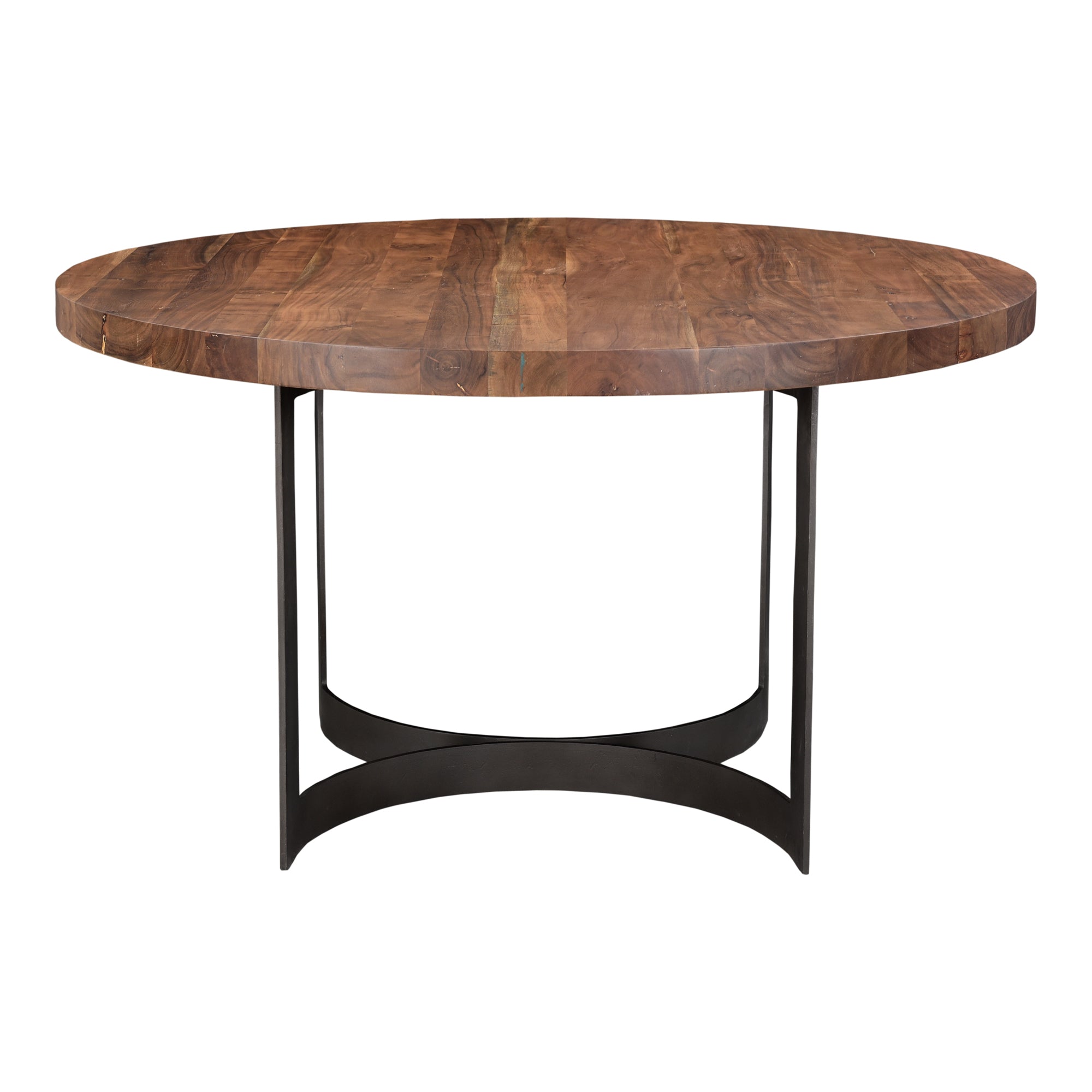 Moes Bent Round Dining Table 54In Brown VE-1106-03-0