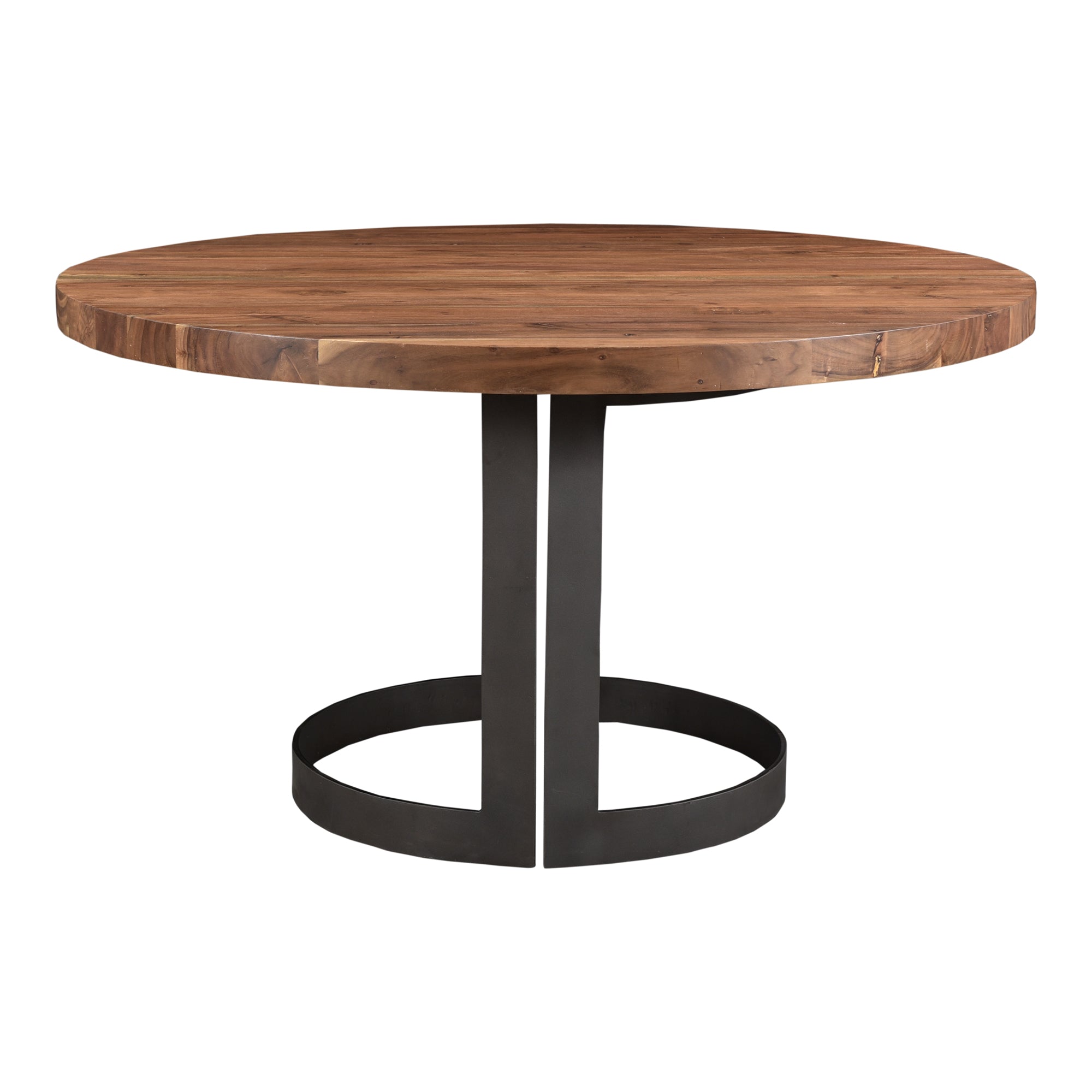 Moes Bent Round Dining Table 54In Brown VE-1106-03-0