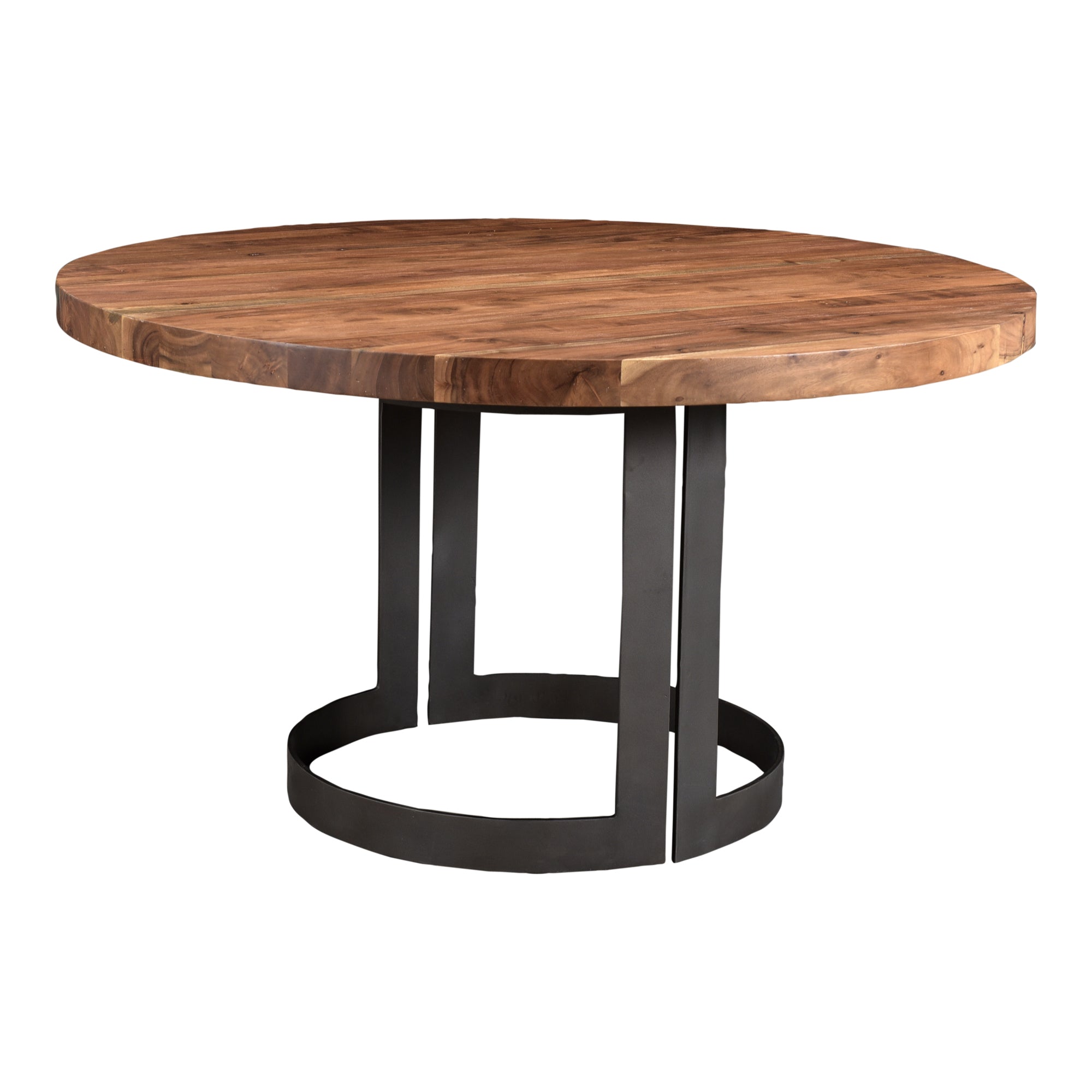 Moes Bent Round Dining Table 54In Brown VE-1106-03-0