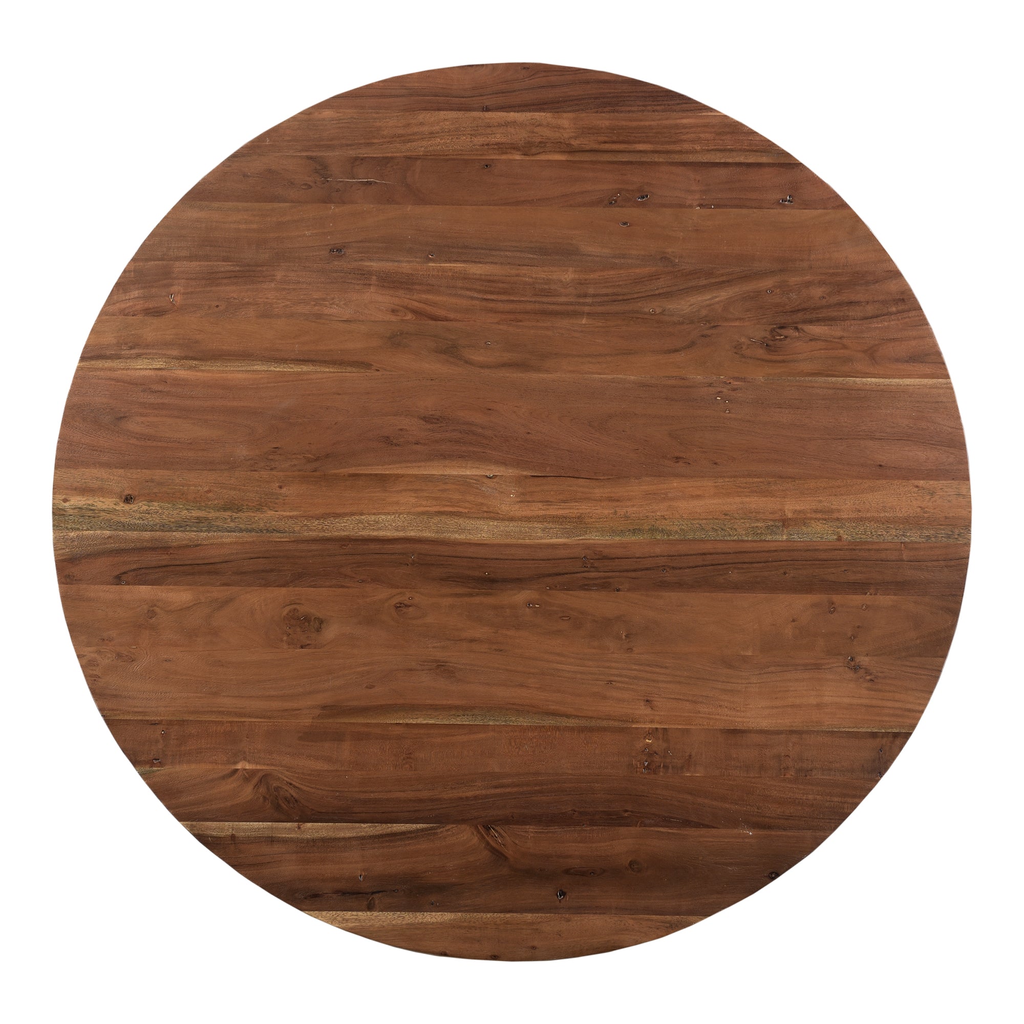 Moes Bent Round Dining Table 54In Brown VE-1106-03-0