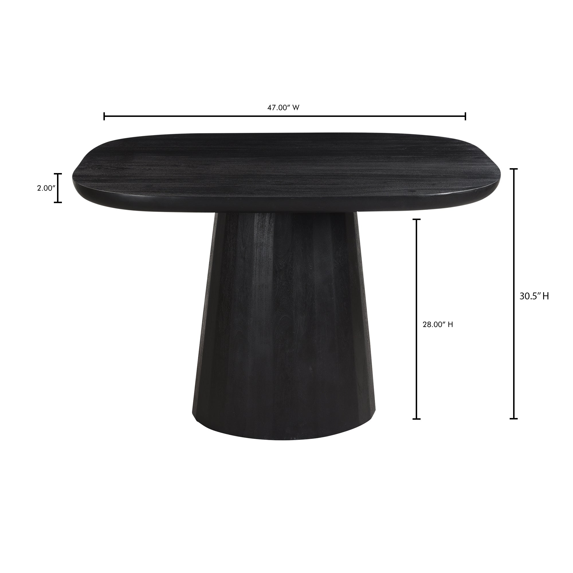 Moes Freed Dining Table Black VE-1111-02-0