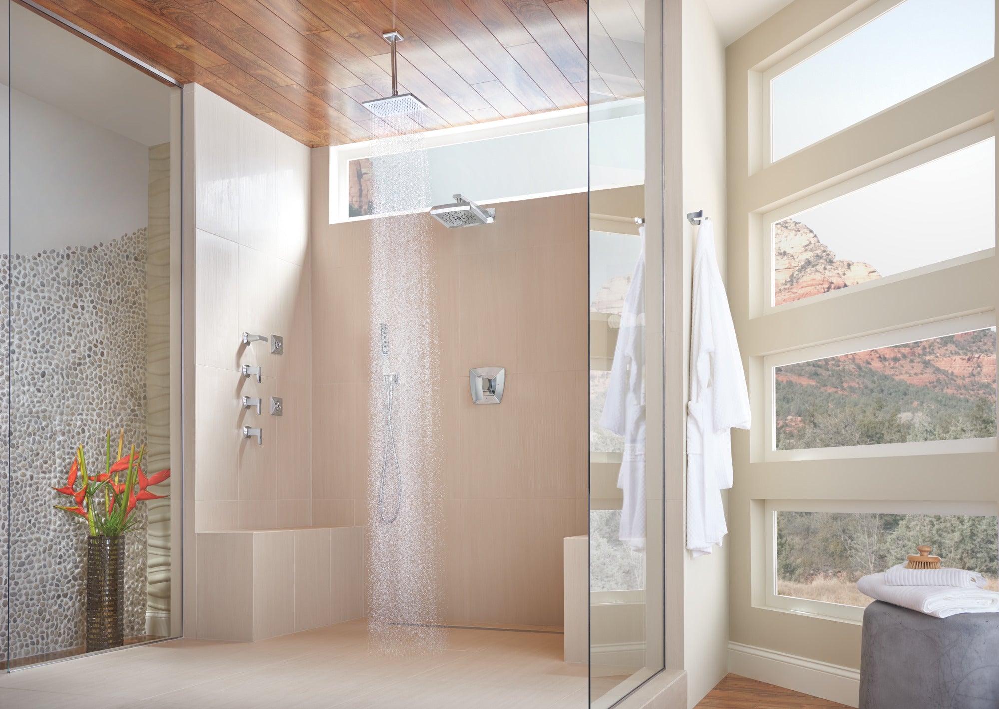 Brizo Vettis® H2OKinetic® Square Multi-Function Showerhead
