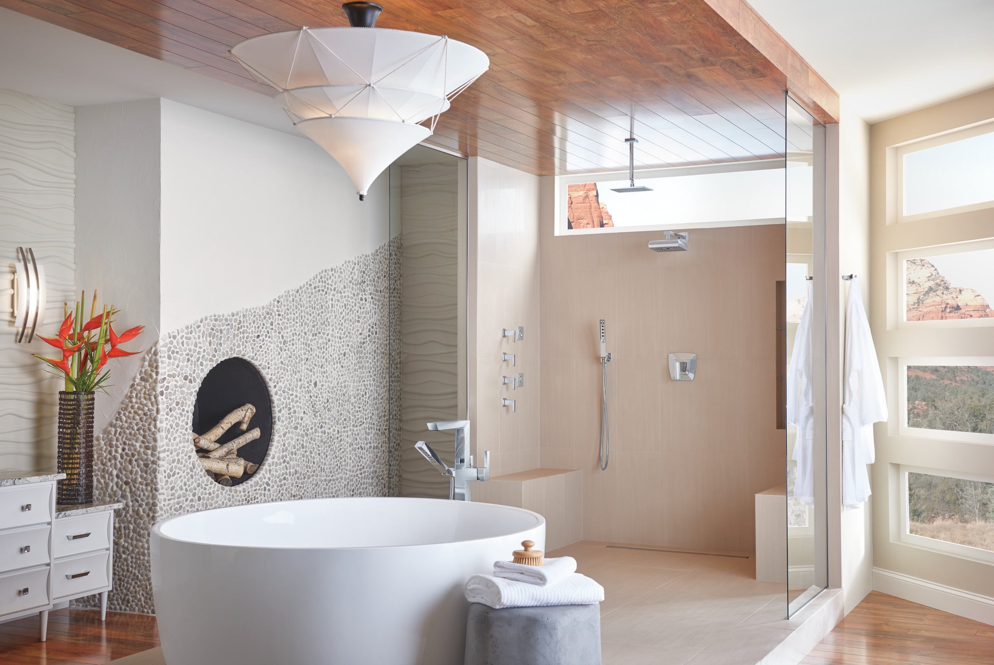 Brizo Essential™ Shower 10" Ceiling Mount Shower Arm And Square Flange