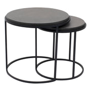 Moes Roost Nesting Tables Black Set Of 2 VH-1008-02