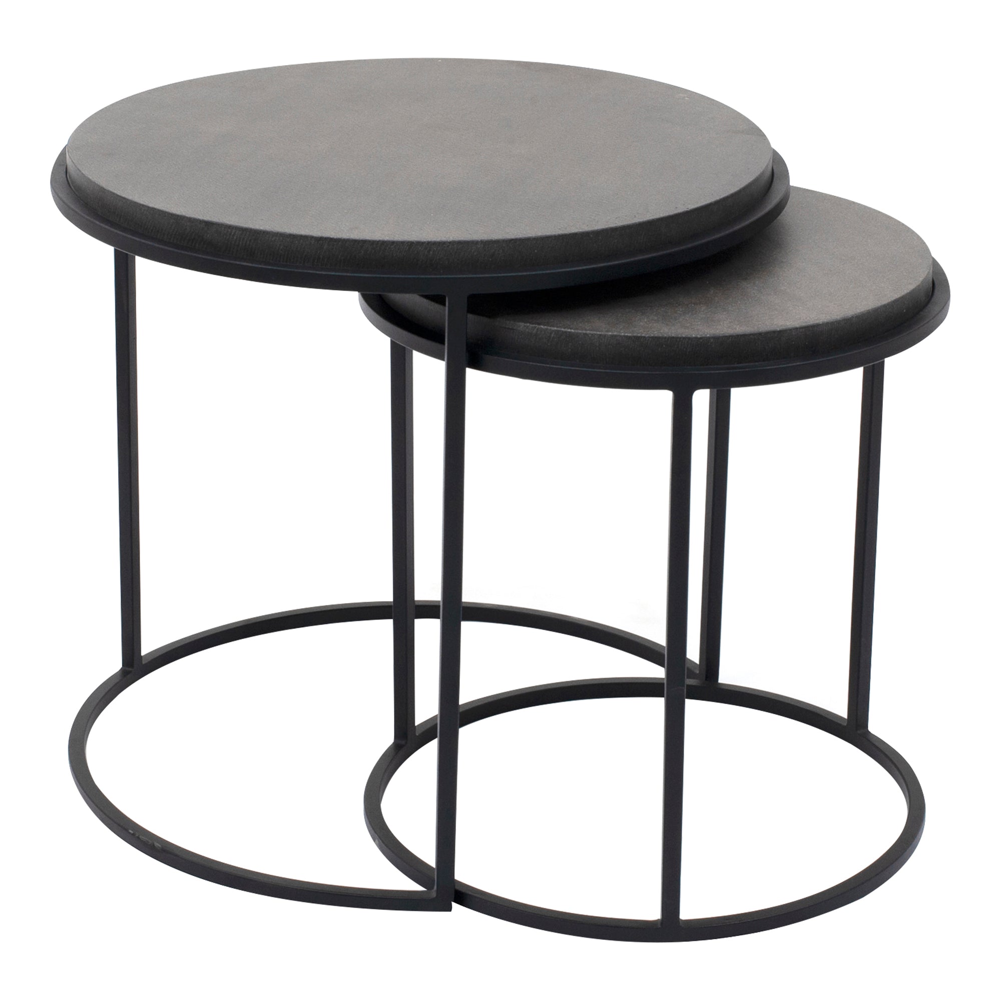 Moes Roost Nesting Tables Black Set Of 2 VH-1008-02