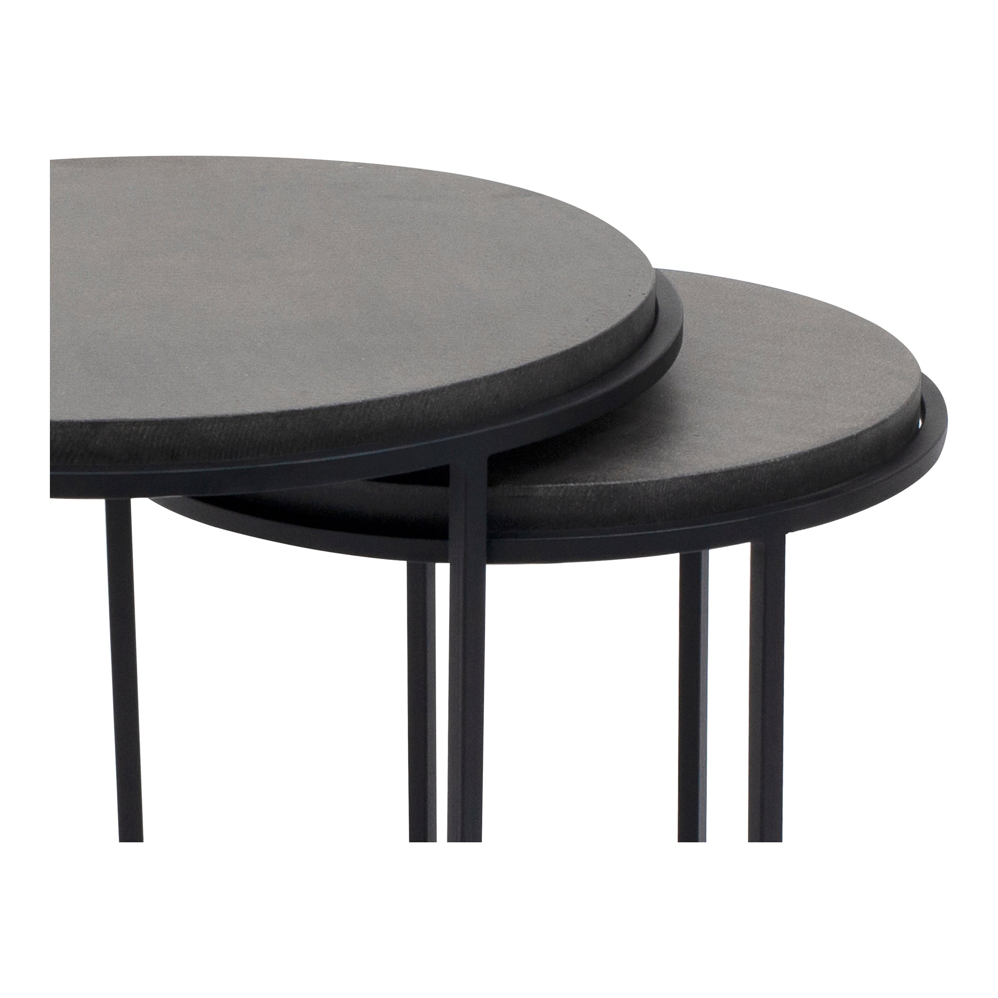 Moes Roost Nesting Tables Black Set Of 2 VH-1008-02