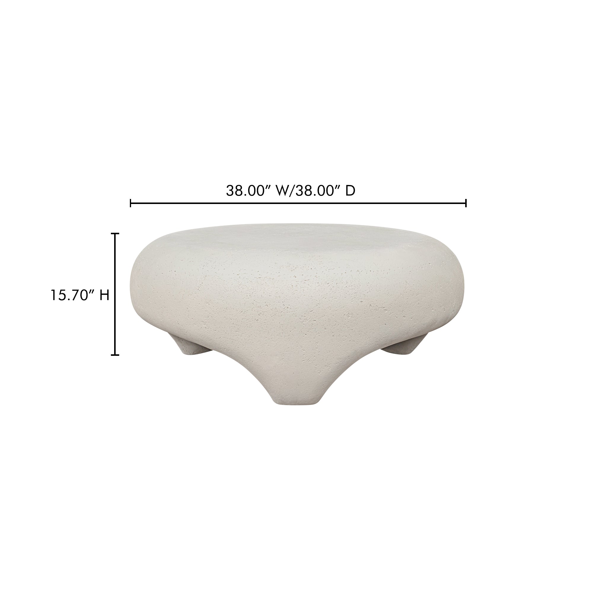 Moes Ines Outdoor Coffee Table White VH-1020-18
