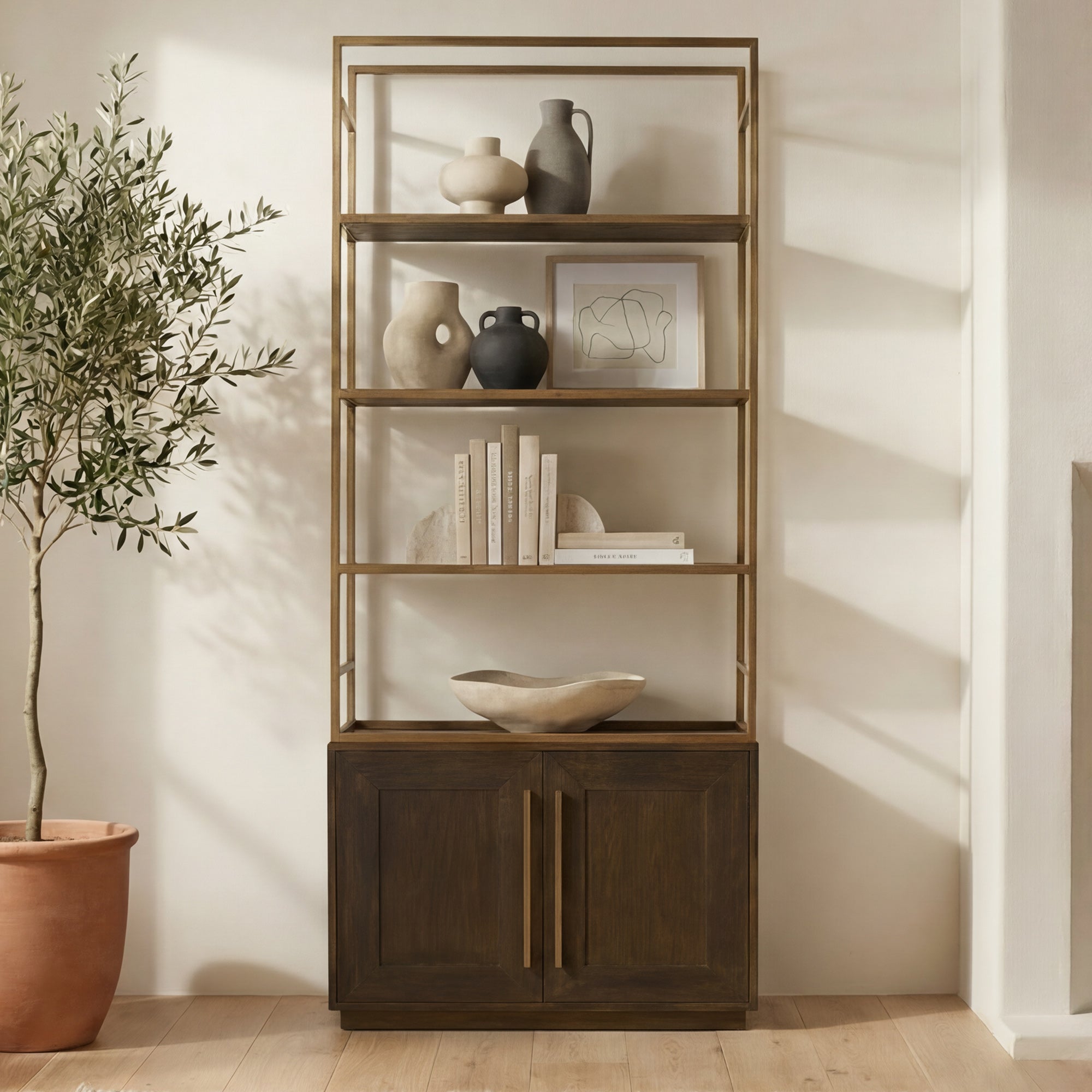 Moes Elliot Bookshelf Brown VL-1001-03-0